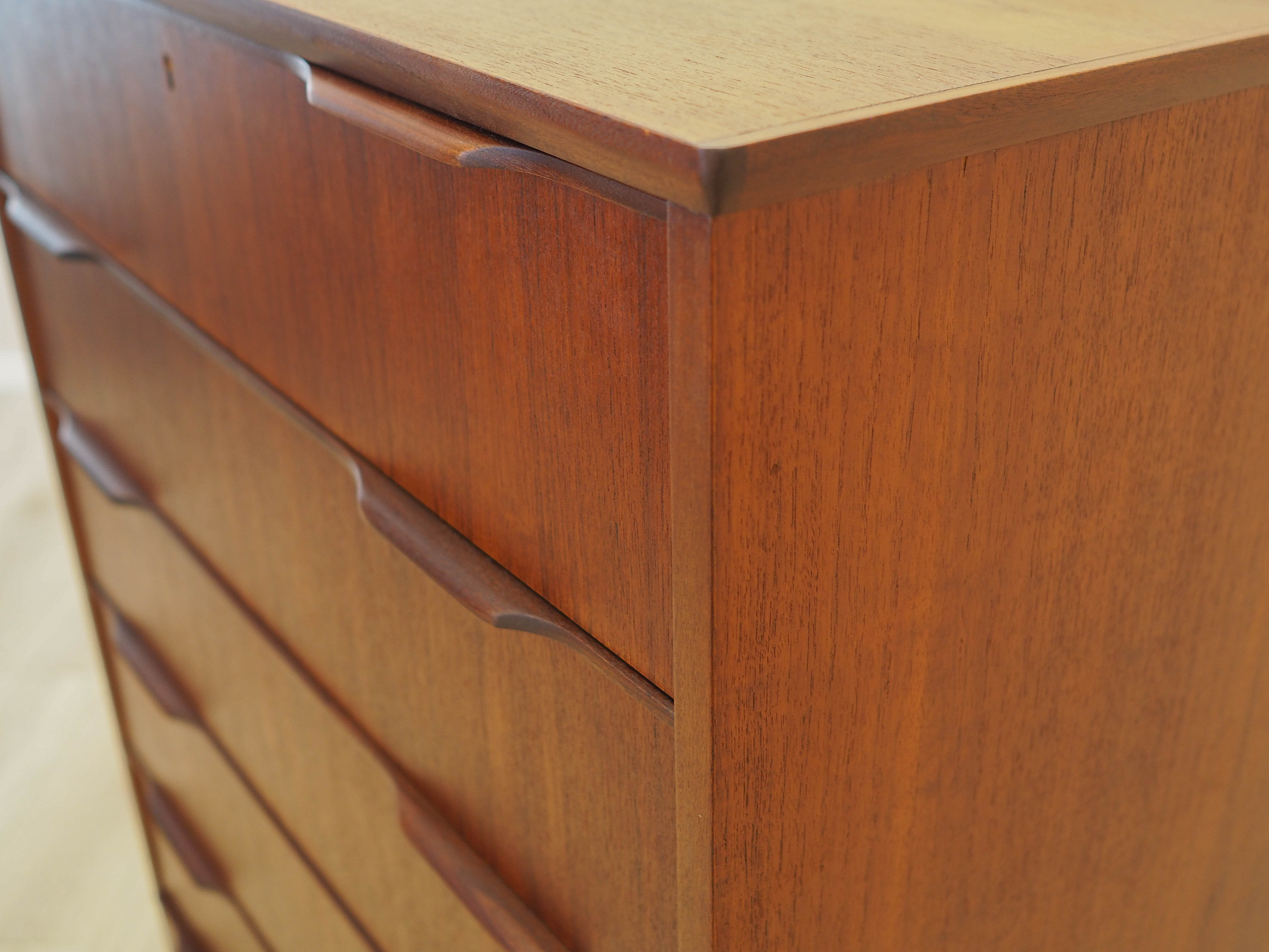 Teak chest of drawers 1970s