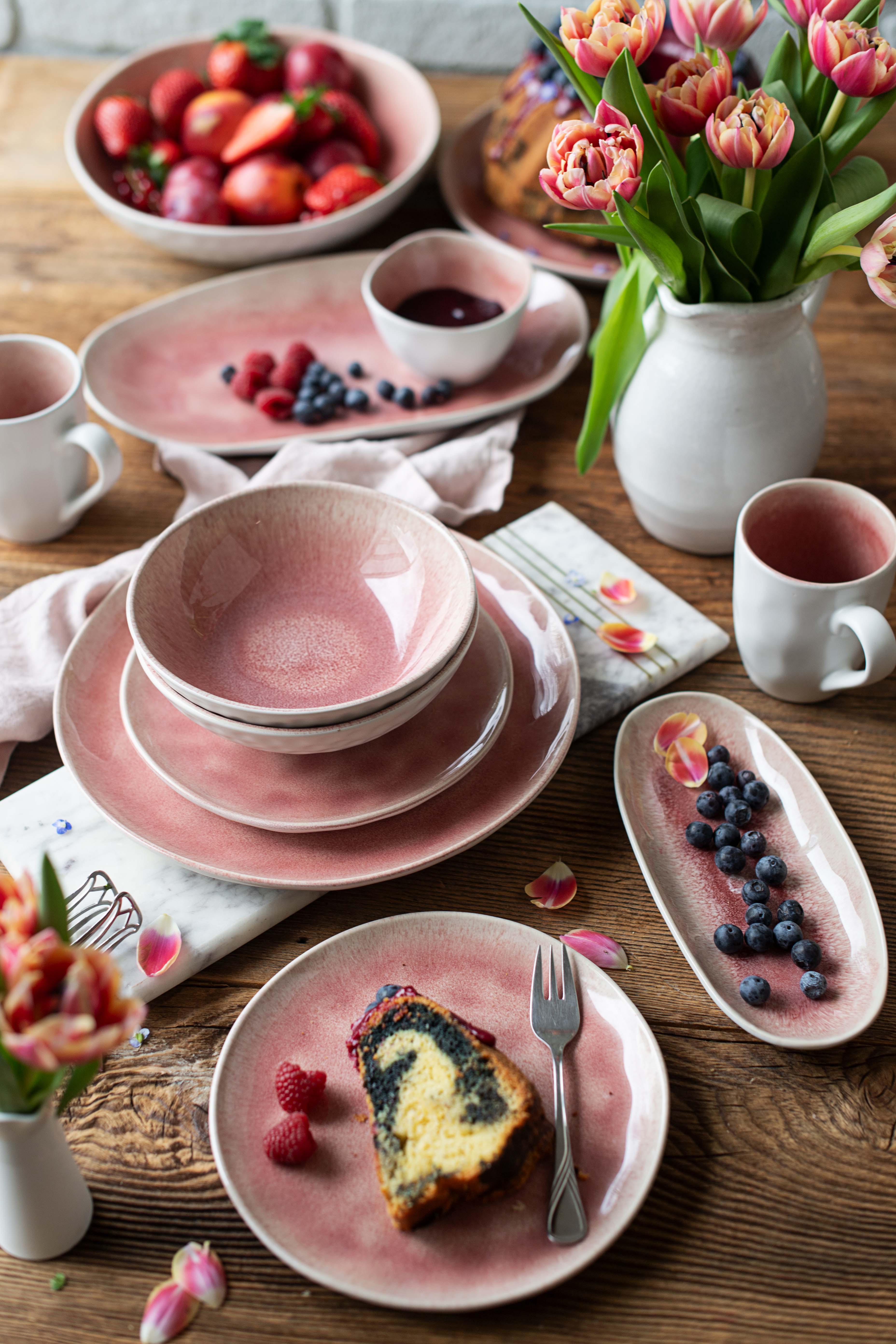 x16 Kombiset Frozen Keramik Pink