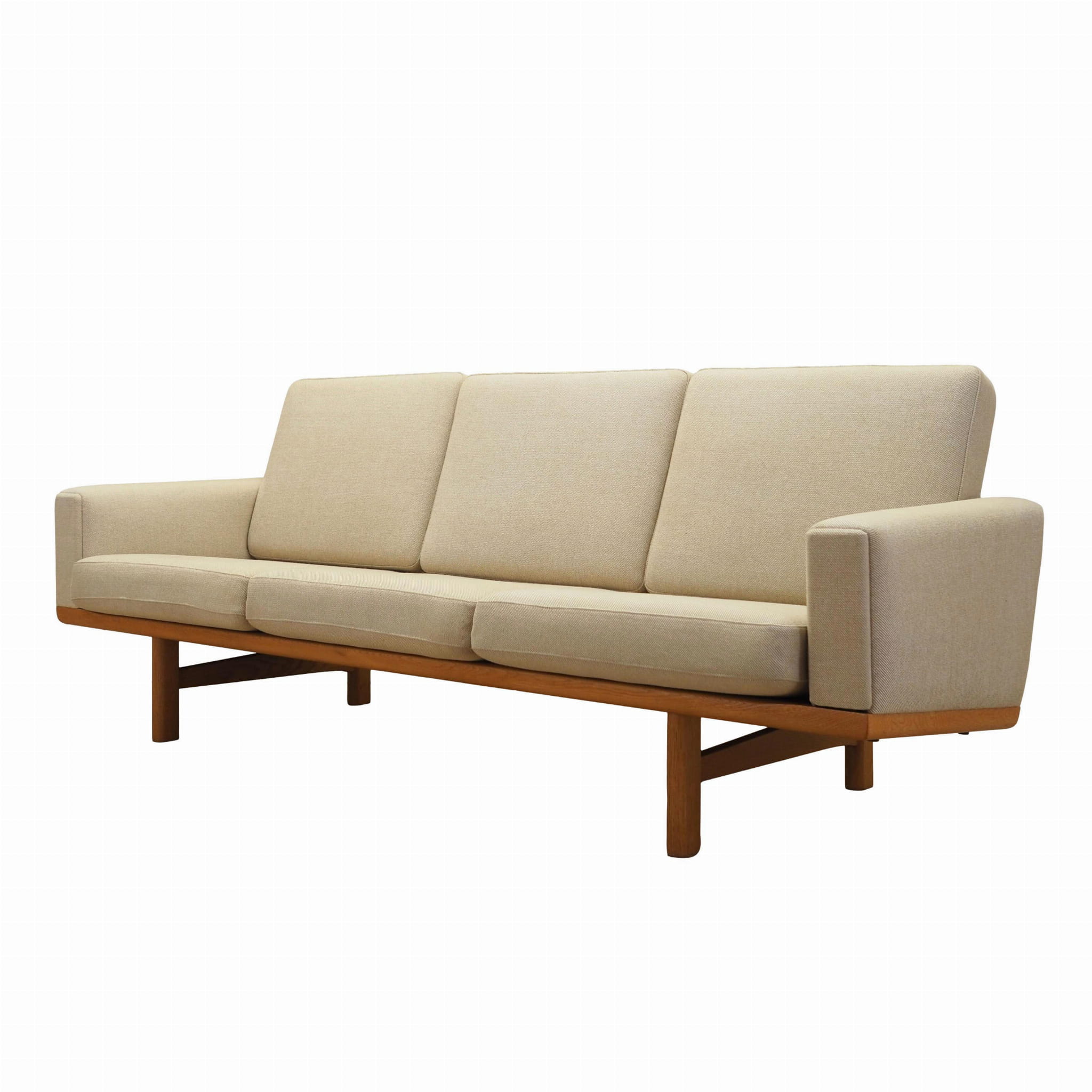 Sofa Textil Beige 1960er Jahre