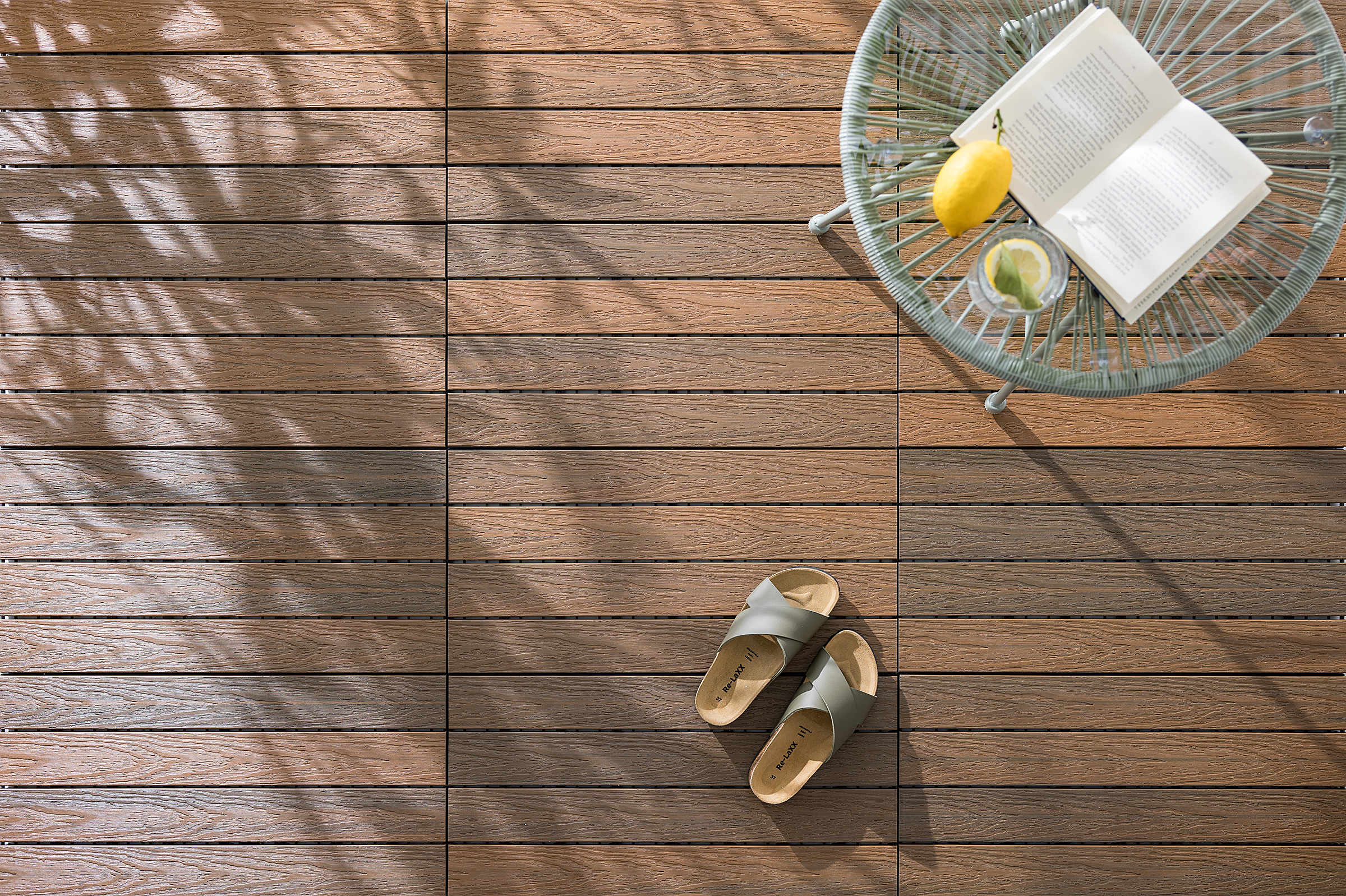 Svevo Terrace Tile Set of 12 Brown