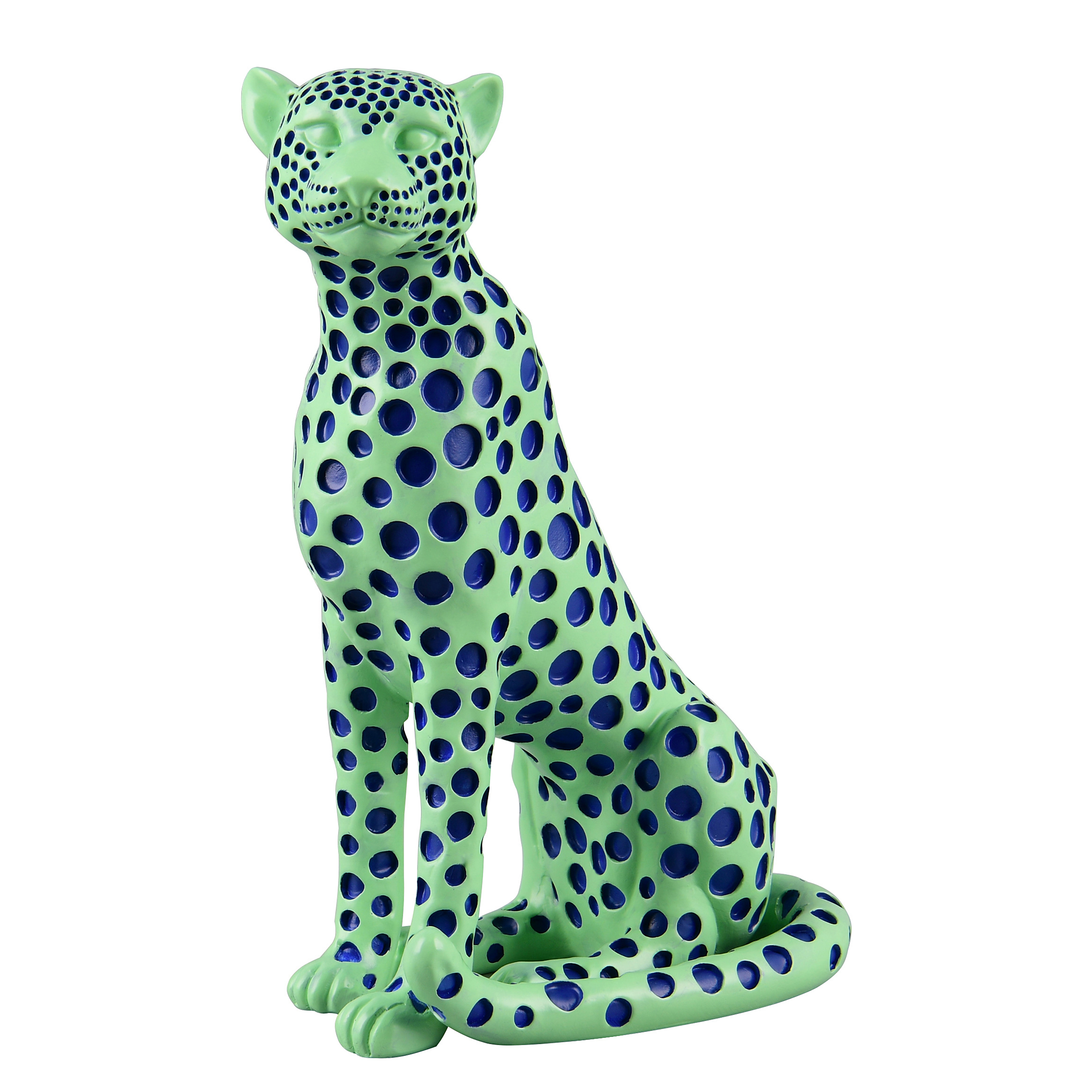 Skulptur Pantra Polyresin Grün