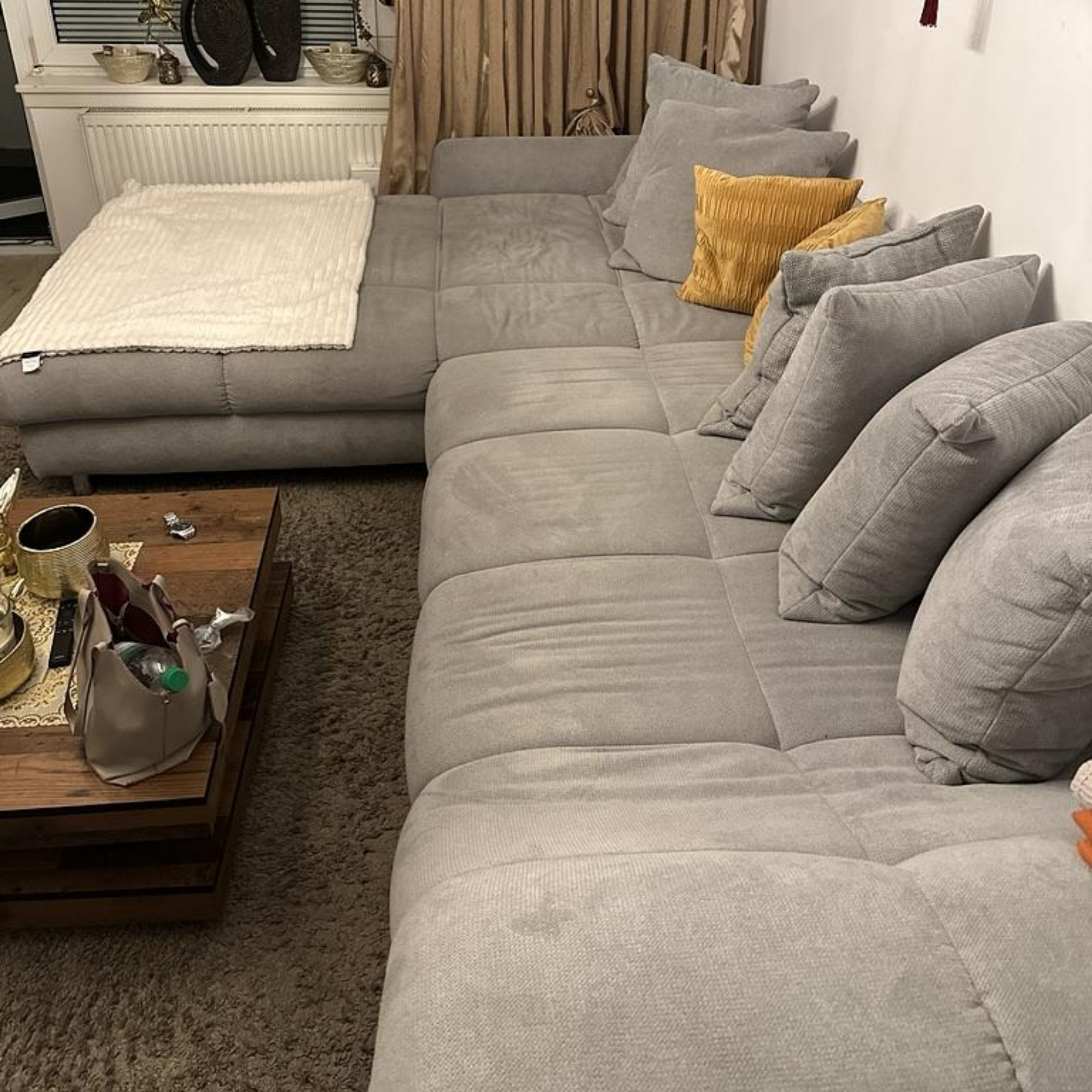 Carryhome Sofa Recamiere Left Grey