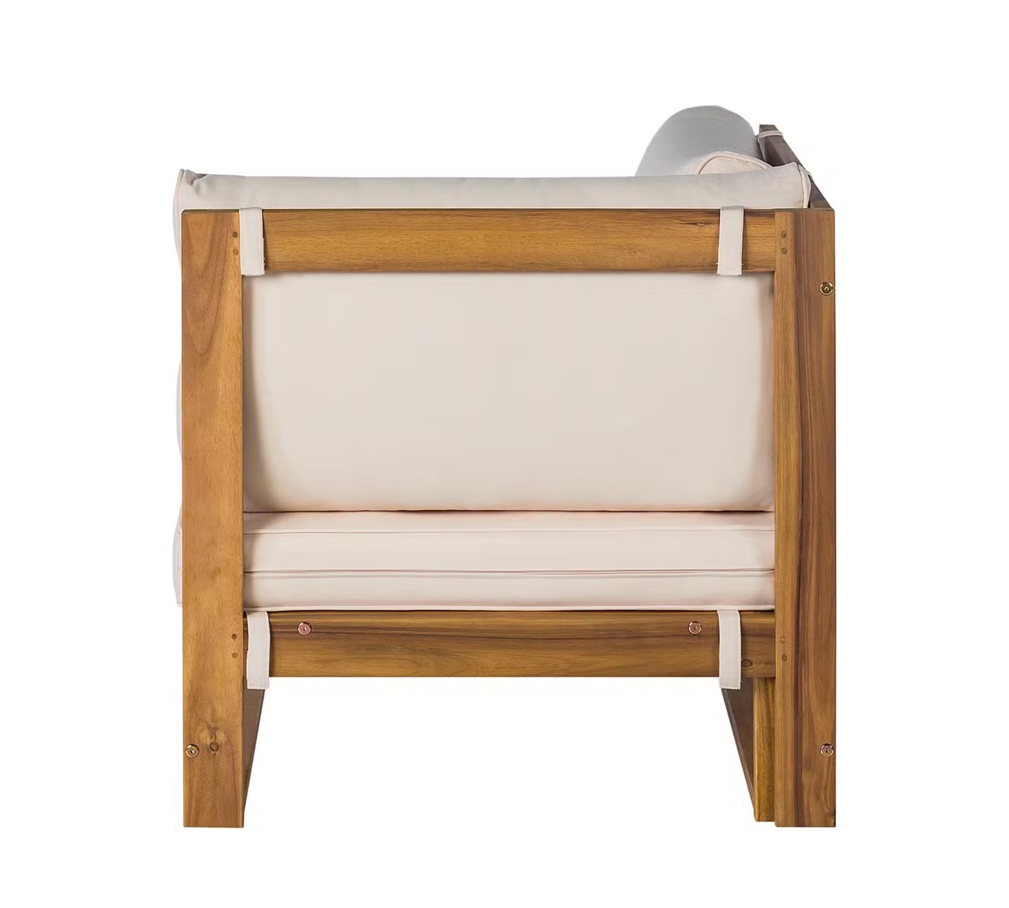 Mavre Loungeecke Akazienholz Textil Beige