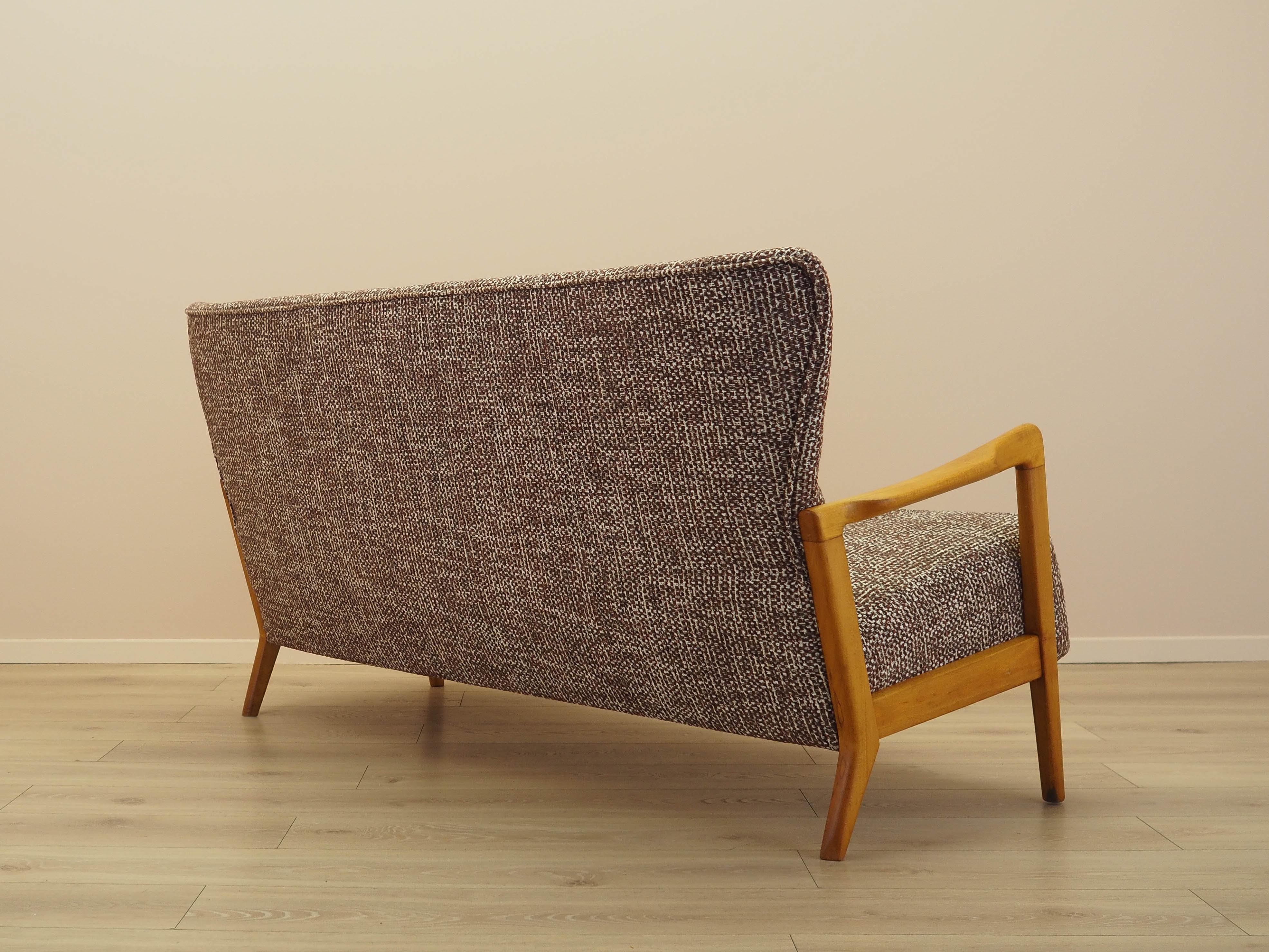 Buche-Sofa 1960er Jahre