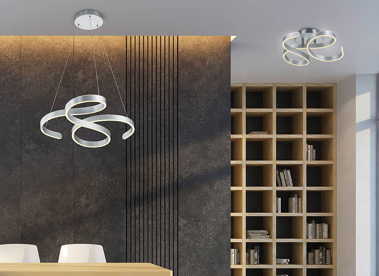 1-Flammig LED-Pendelleuchte Francis Eisen