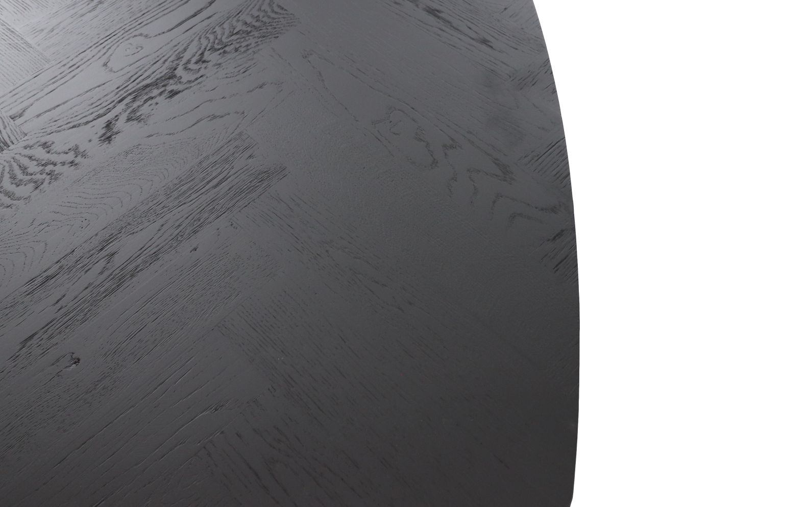Fishbone Tischplatte Eiche Schwarz 180x100