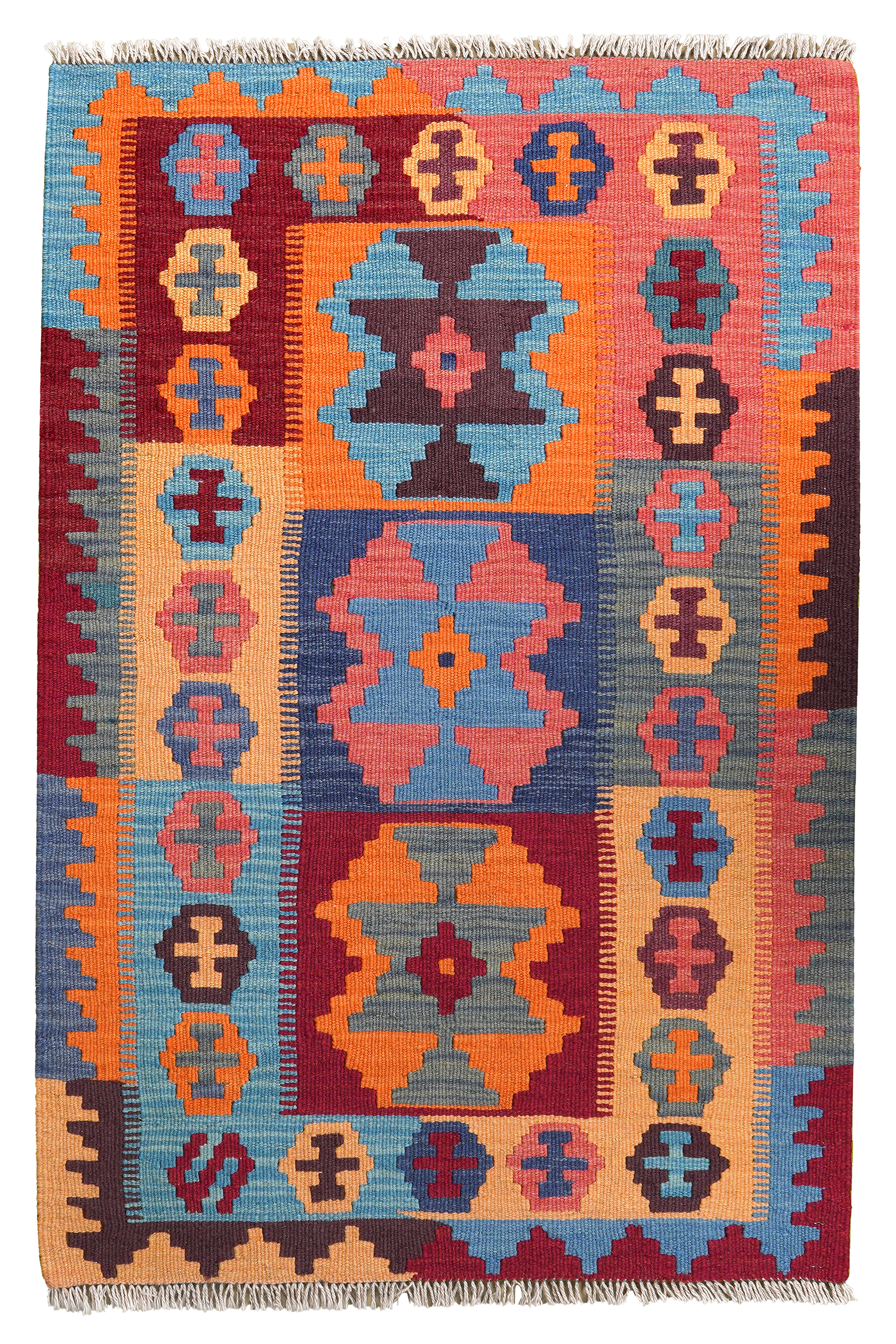 Kilim Gashgai Teppich Mehrfarbig