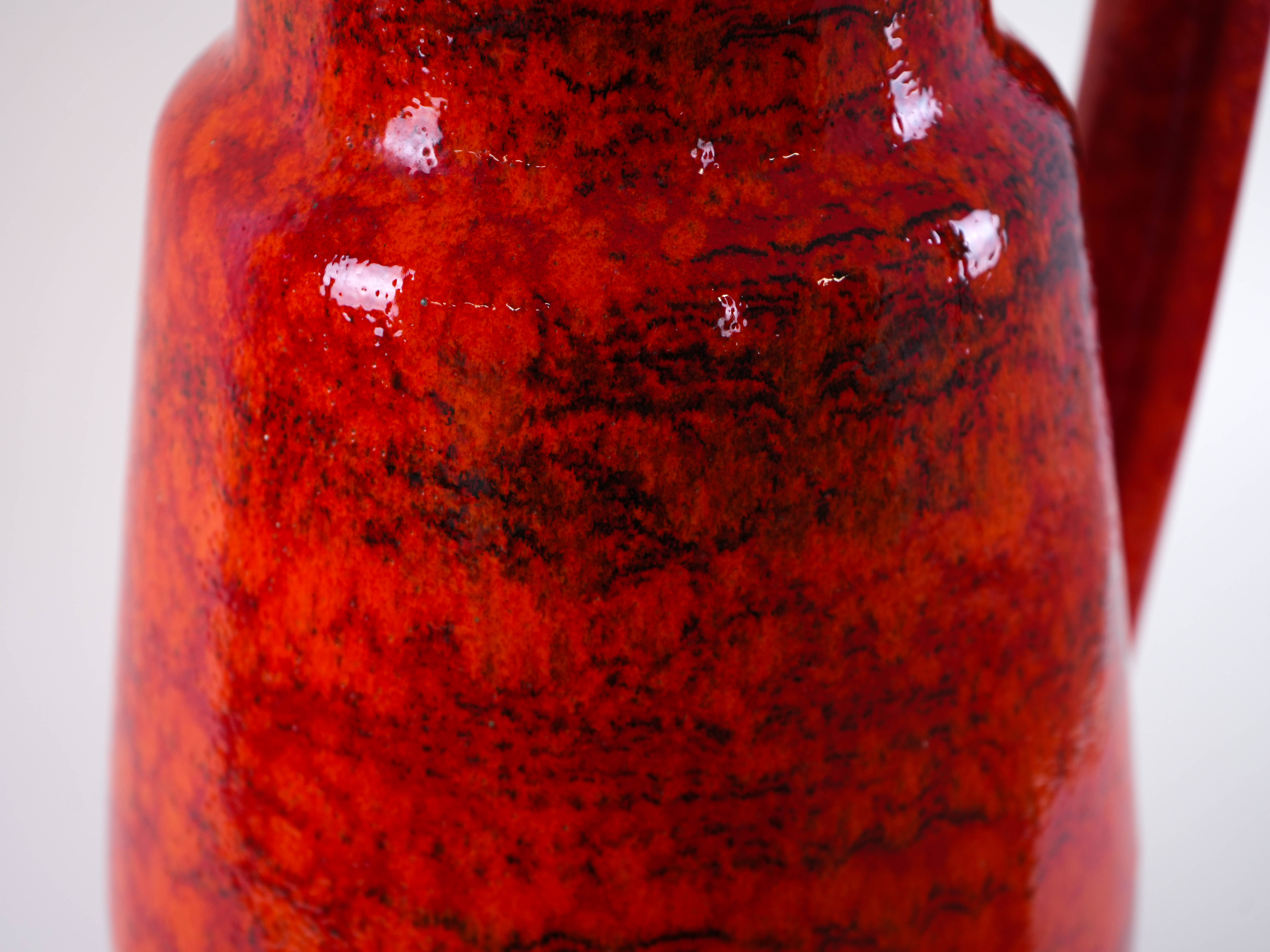 Ceramic Vase Red 1960s