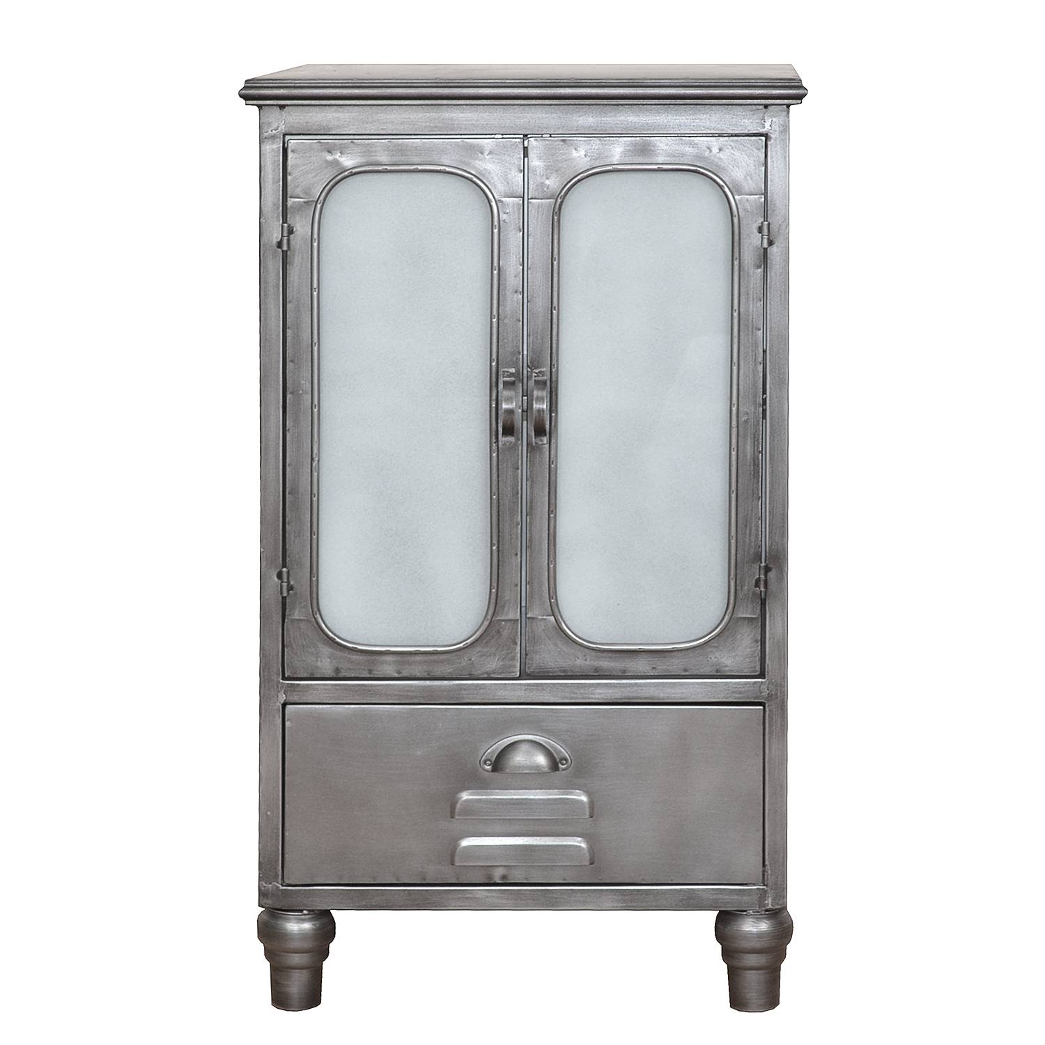 Schrank Yass Metall Antik Silber