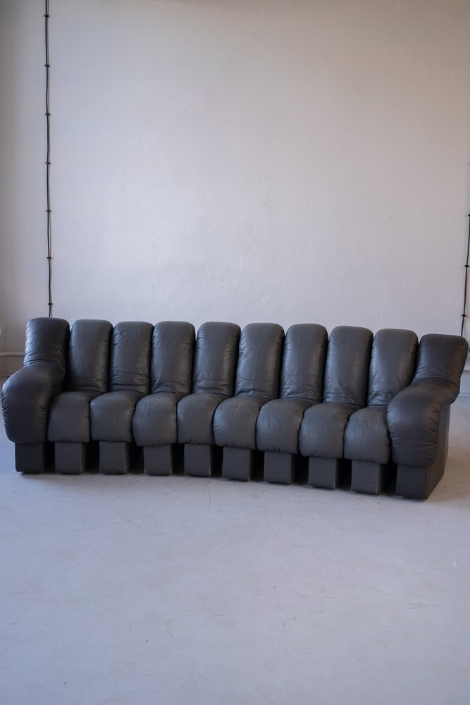 Vintage DS-600 Non Stop Sofa Leder Schwarz