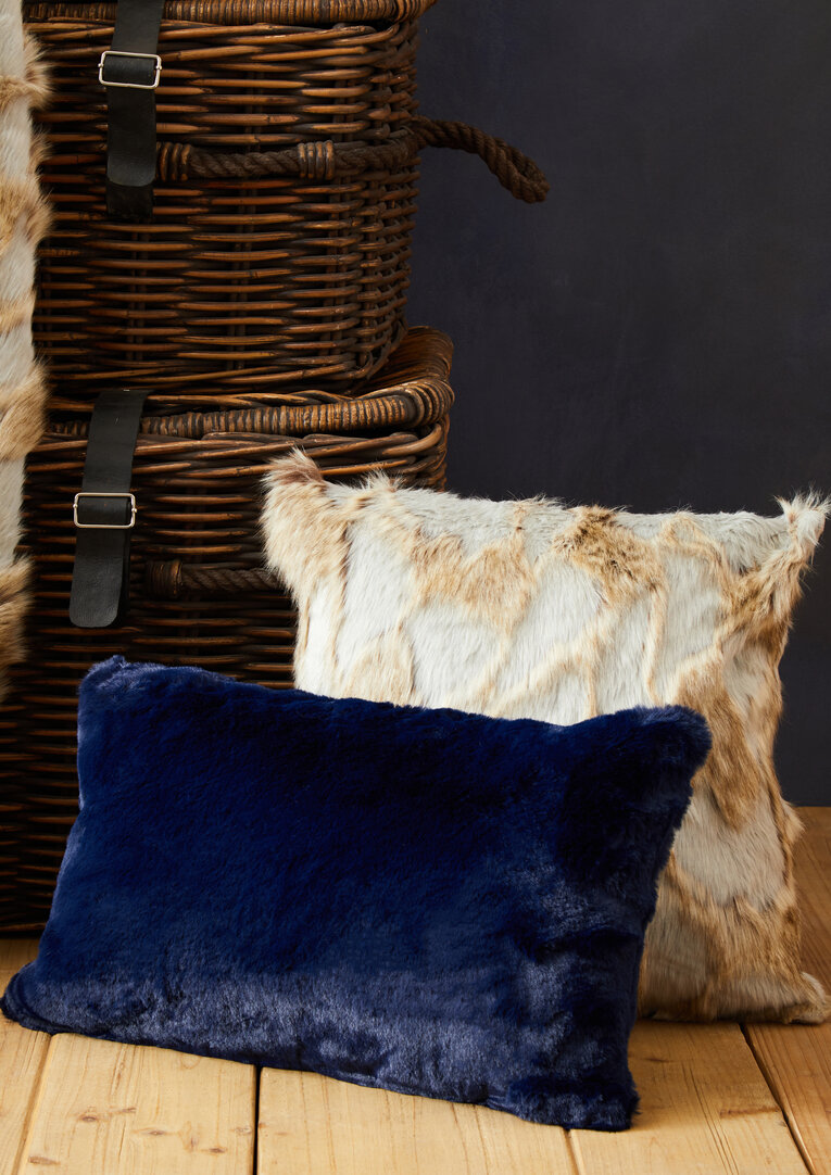 Bosie Lamina Cuscino rettangolare blu marino