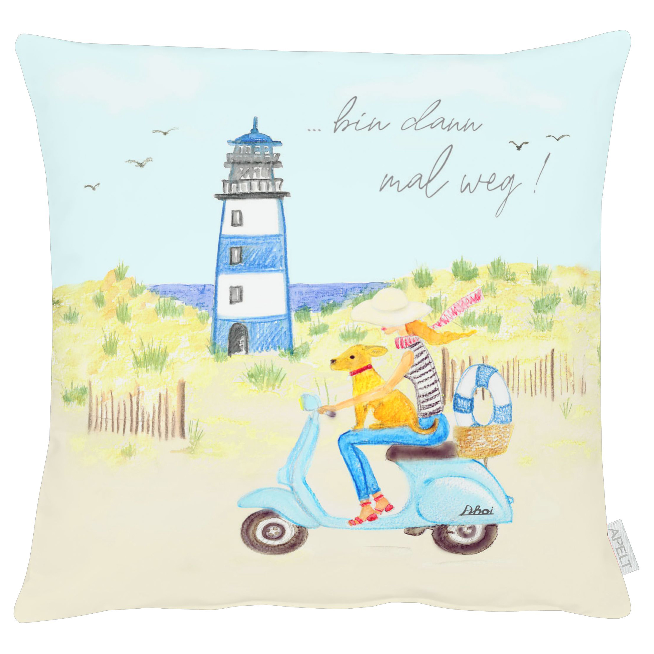 Dekokissenbezug 6745 Mischgewebe Blau