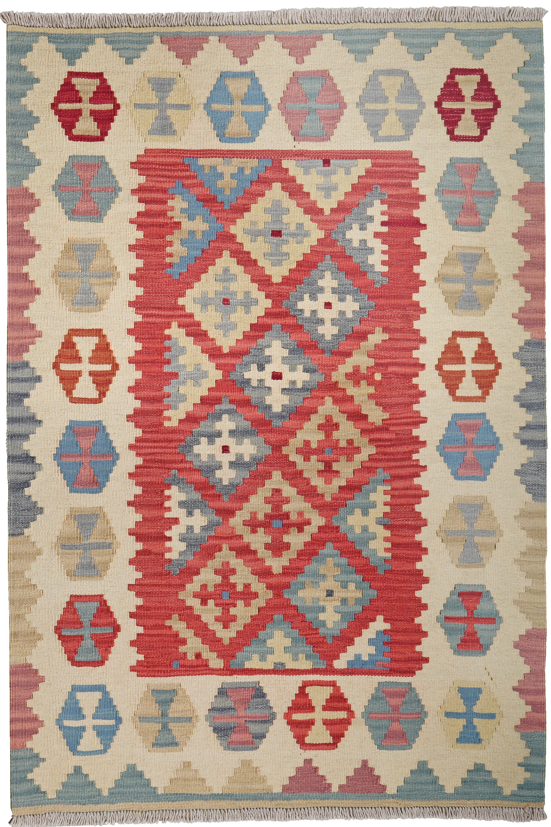 Kelim Gashgai Wool Multicolored