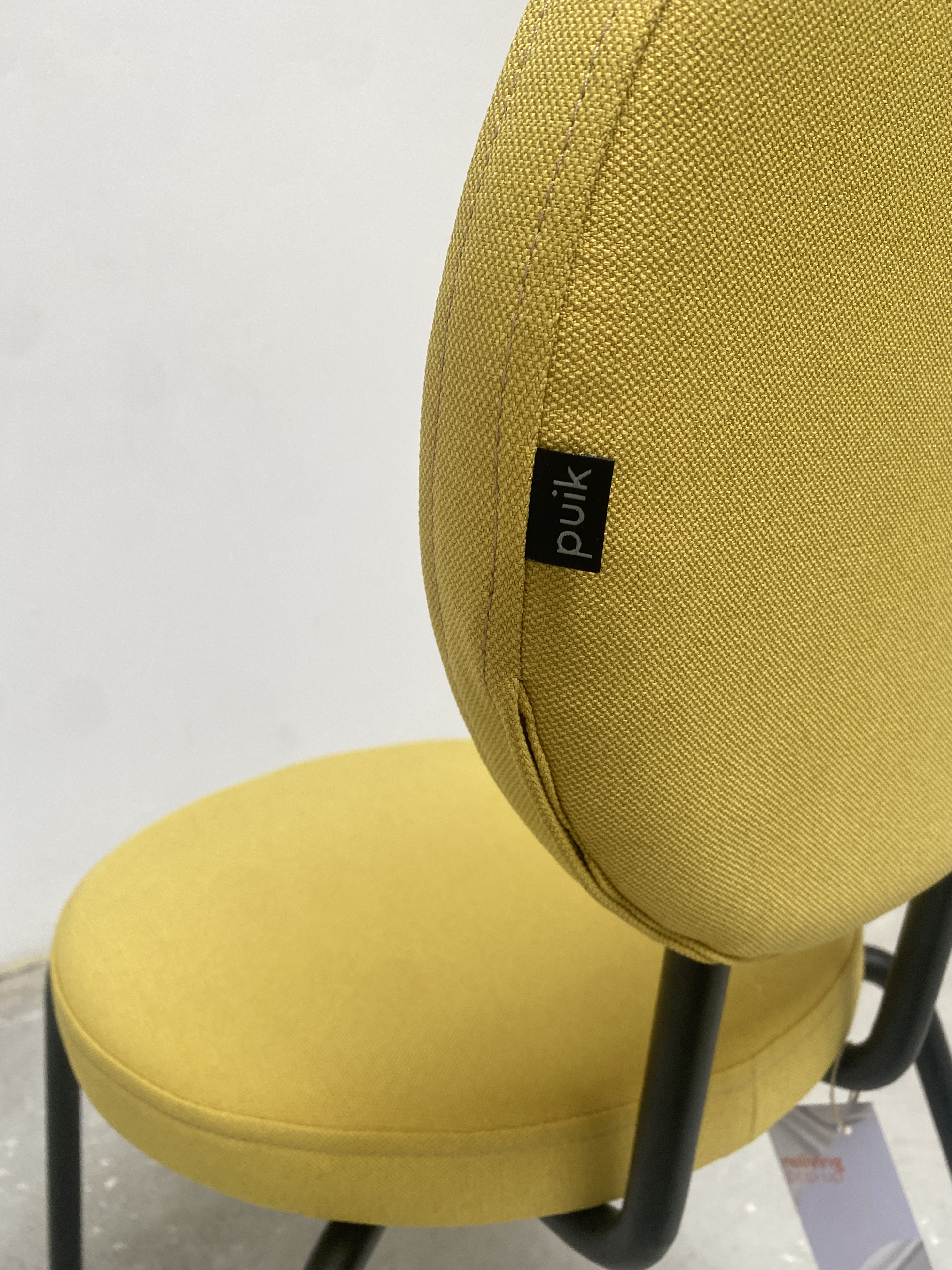 Esszimmerstuhl Textil Gelb