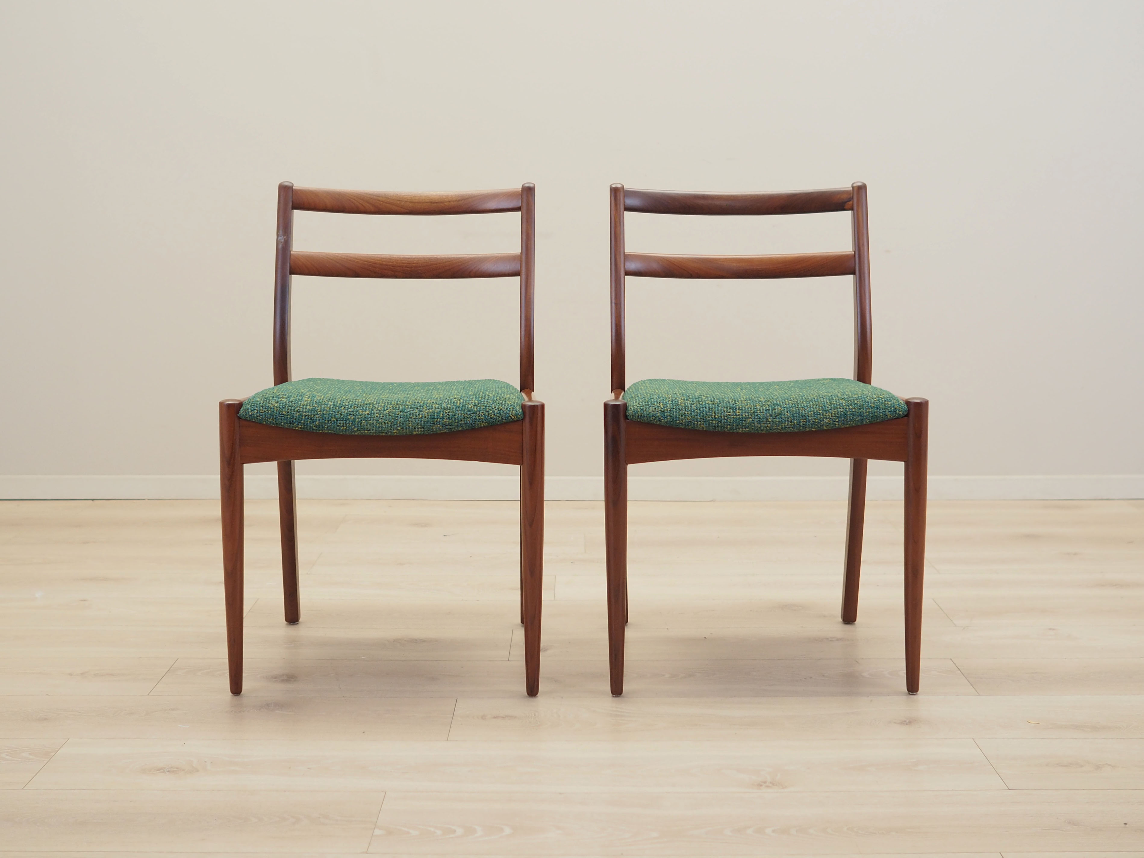 2x Esszimmerstuhl Teakholz 1970er Jahre