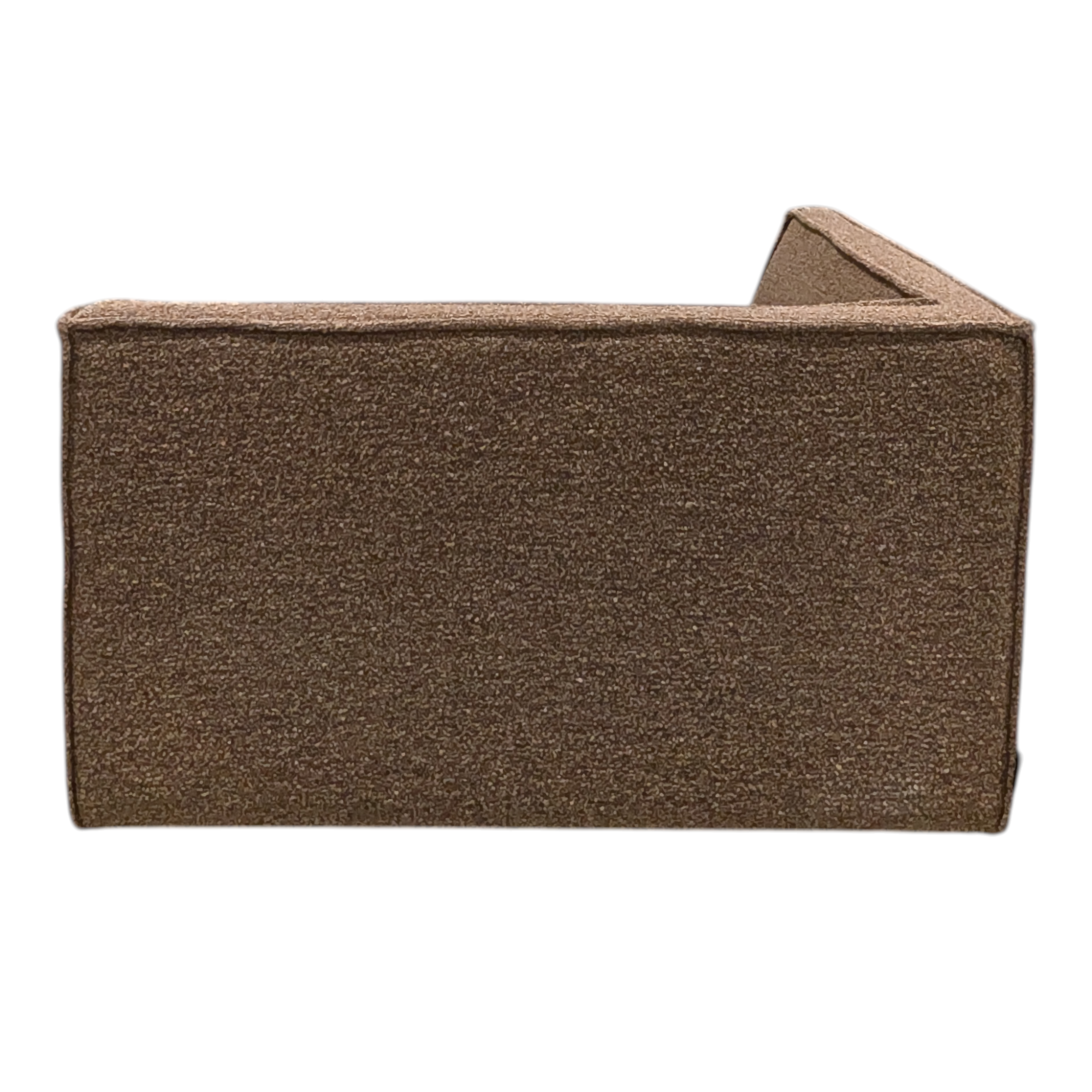 Daphne 1-seater corner module right Pebble Rust