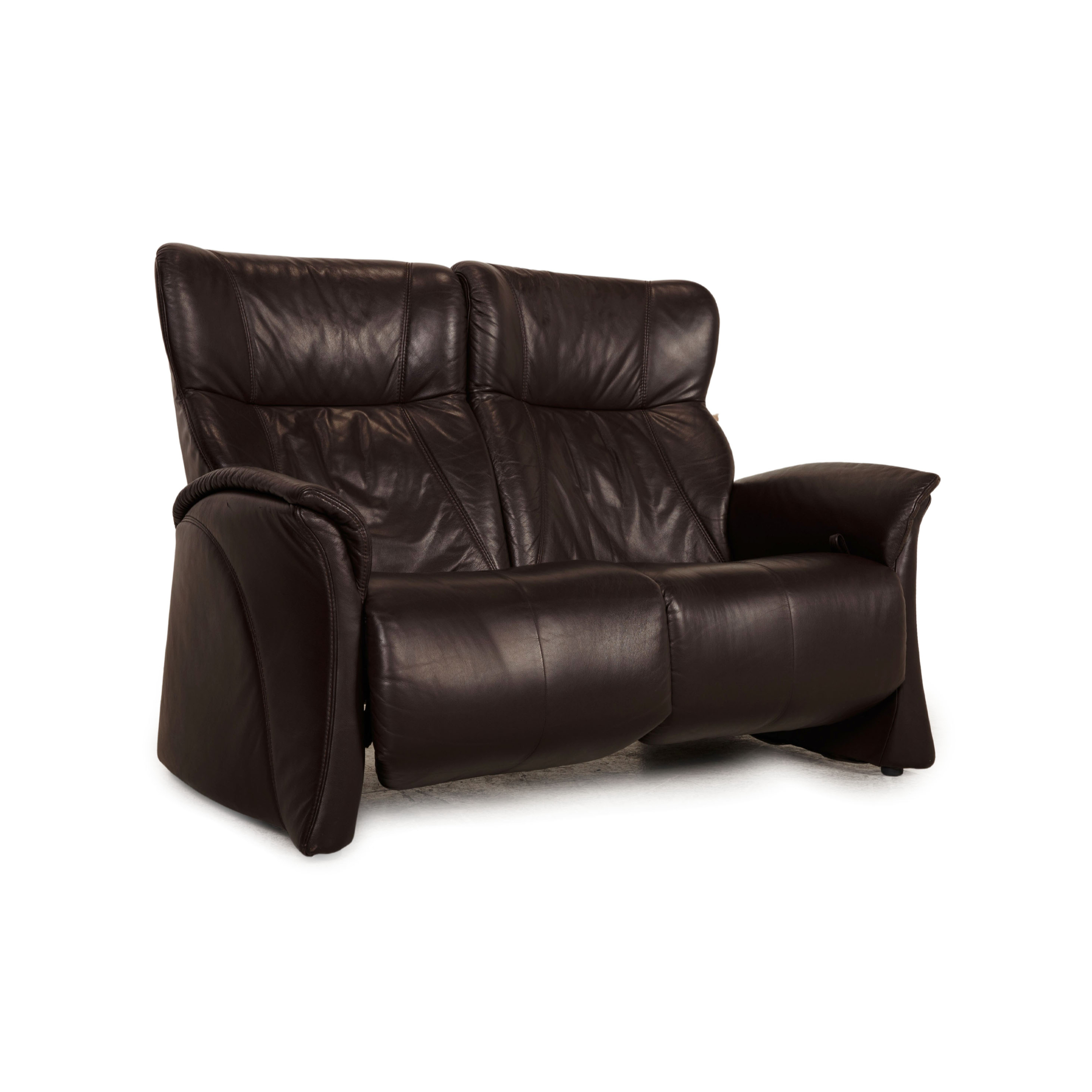 Sofa 2-Sitzer Soft Leder Dunkelbraun