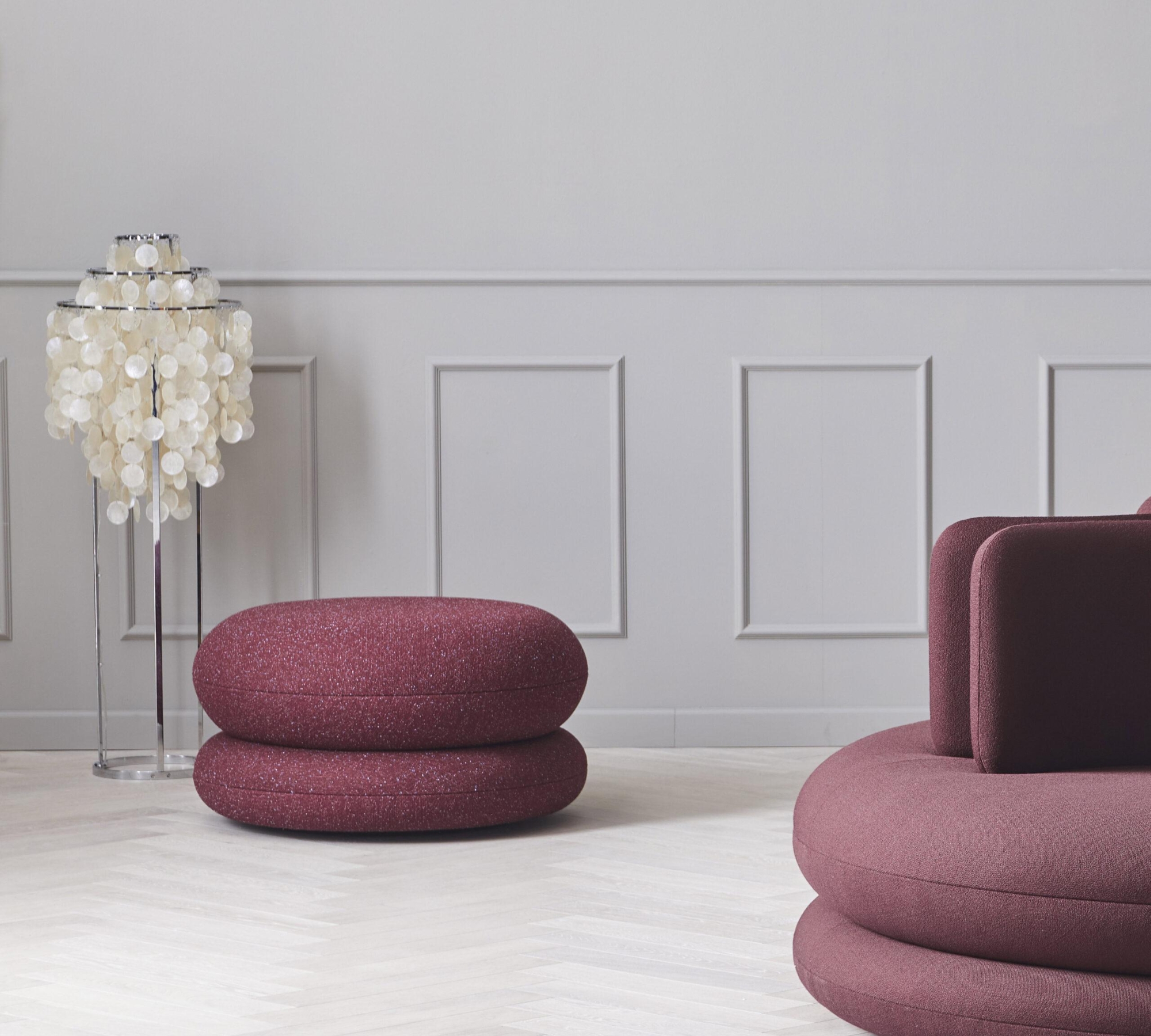 Easy Fußhocker Hallingdal 0687 Rot