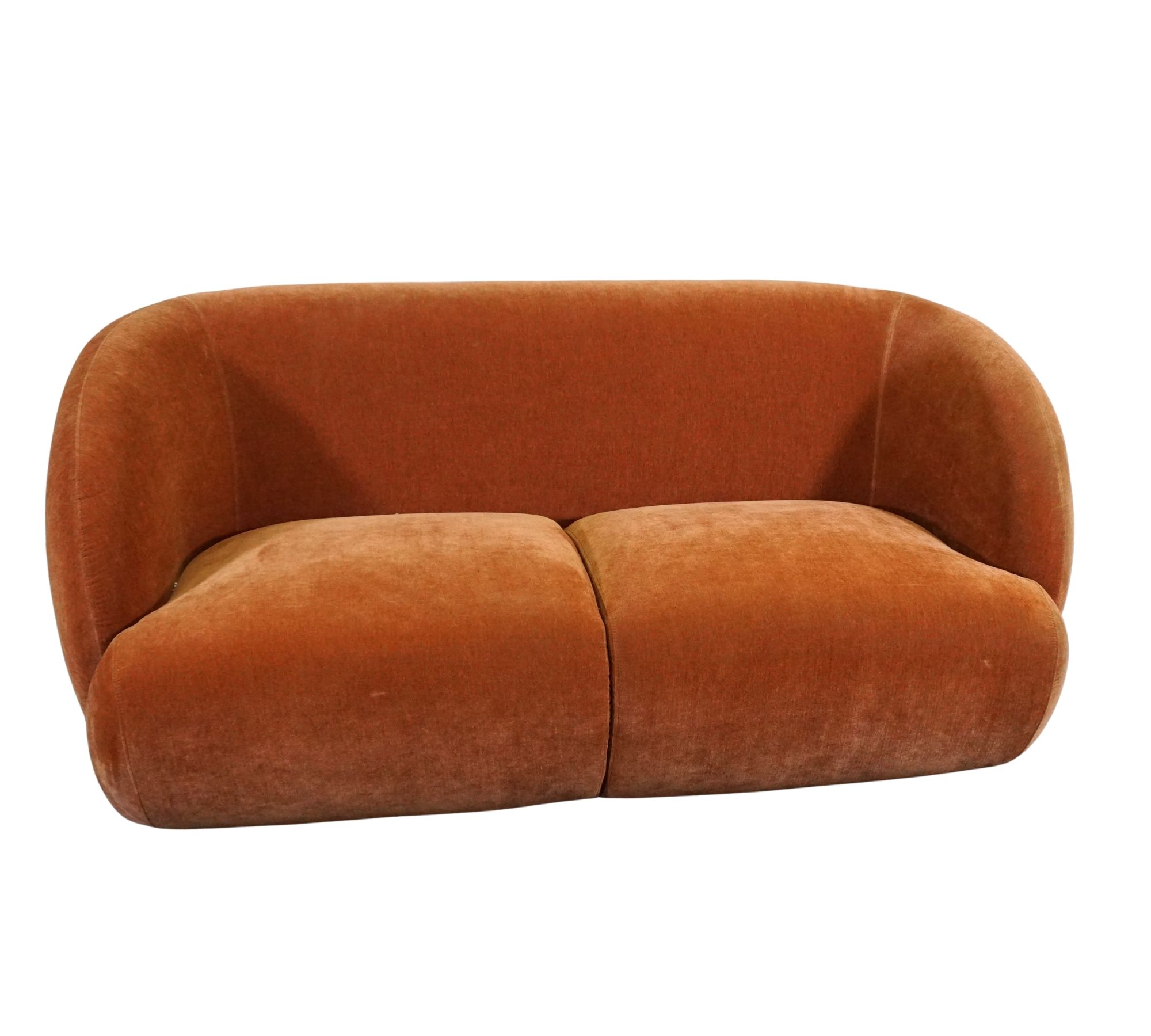 Design-Award-Winning Paula Sofa 2-Sitzer Moss Rust
