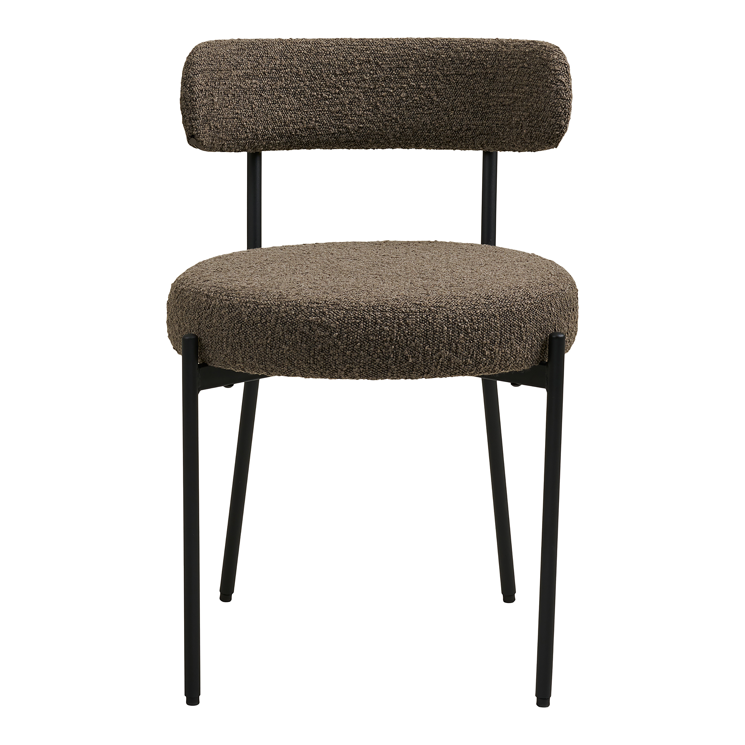 Dining chair Yenti set of 2 Bouclé