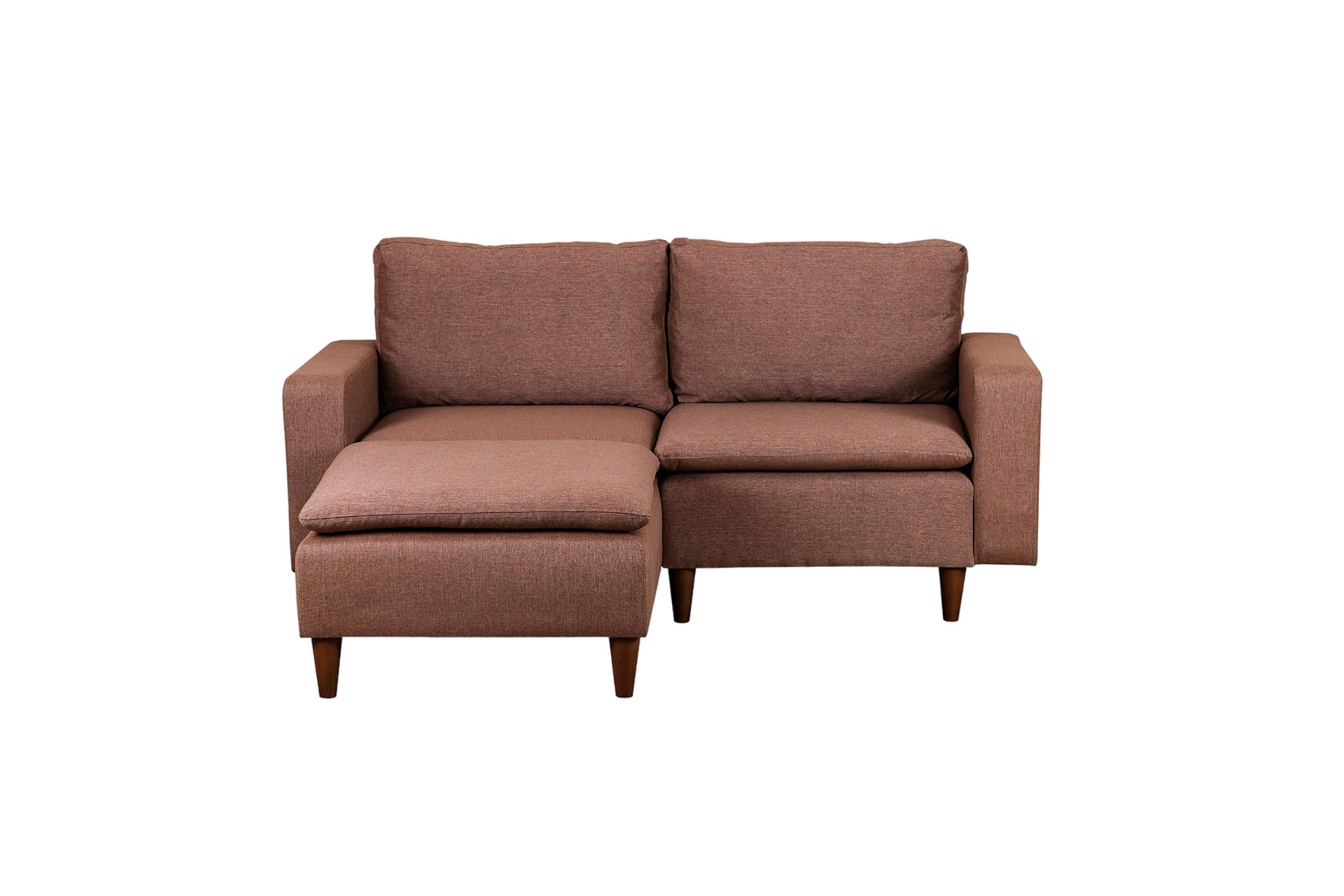 Lungo Mini Ecksofa Hellbraun