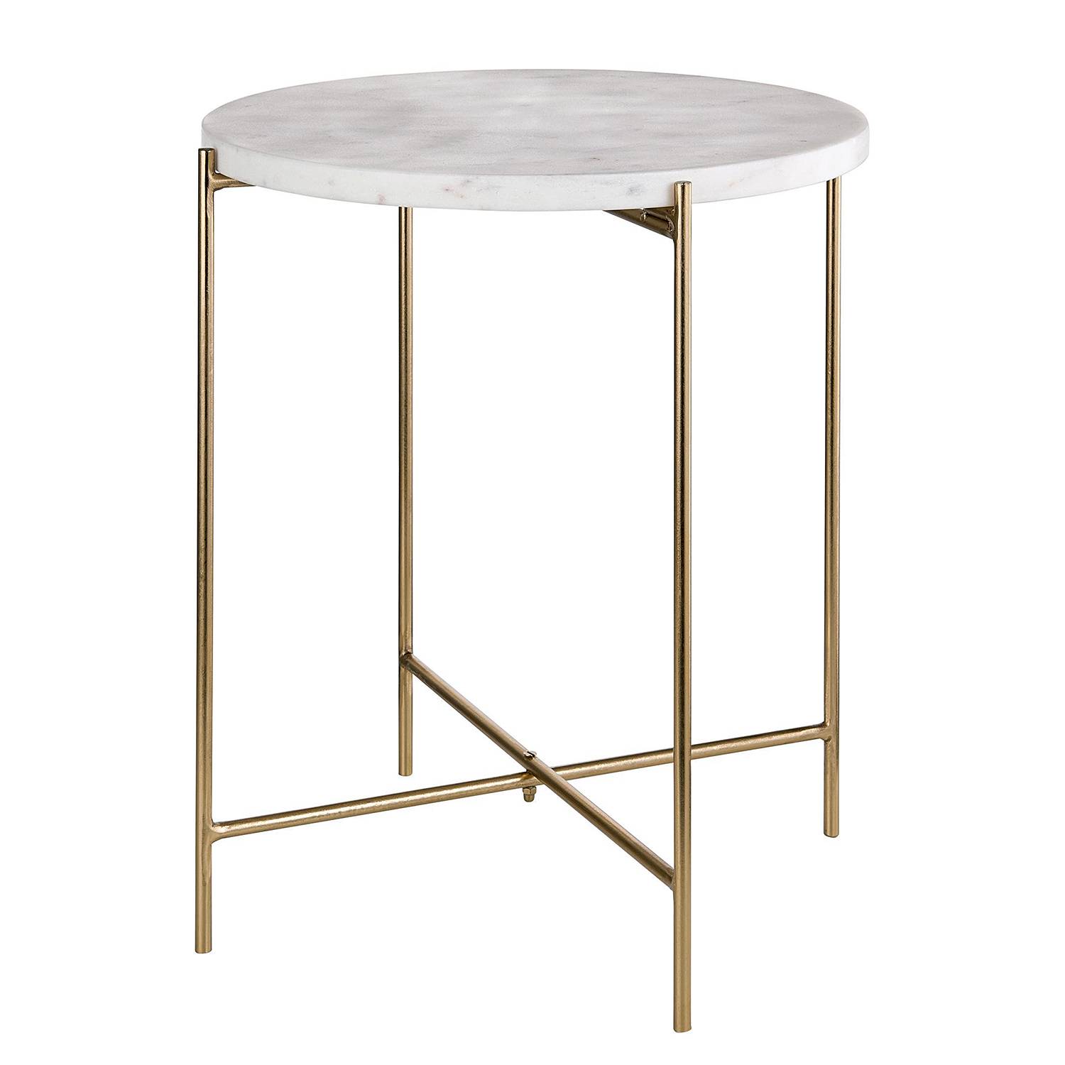 Beistelltisch Marmor Eisen Ø35cm