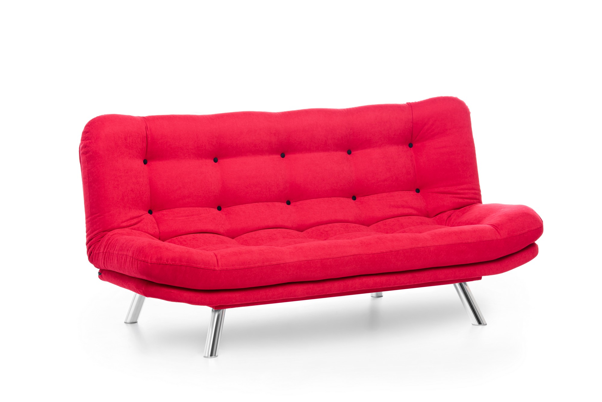 Misa Schlafsofa 3-Sitzer Rot