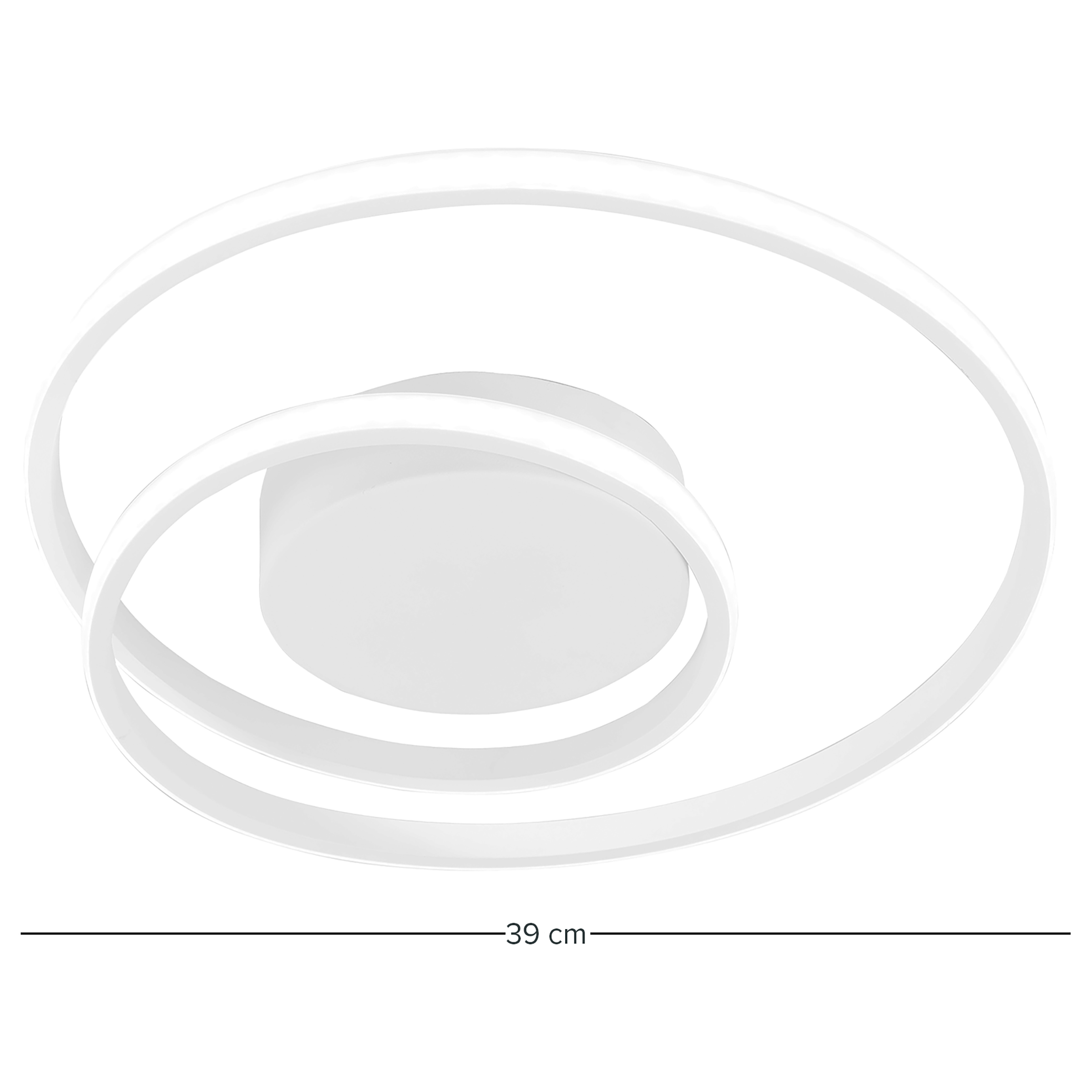 LED-Deckenleuchte Zibal Weiß