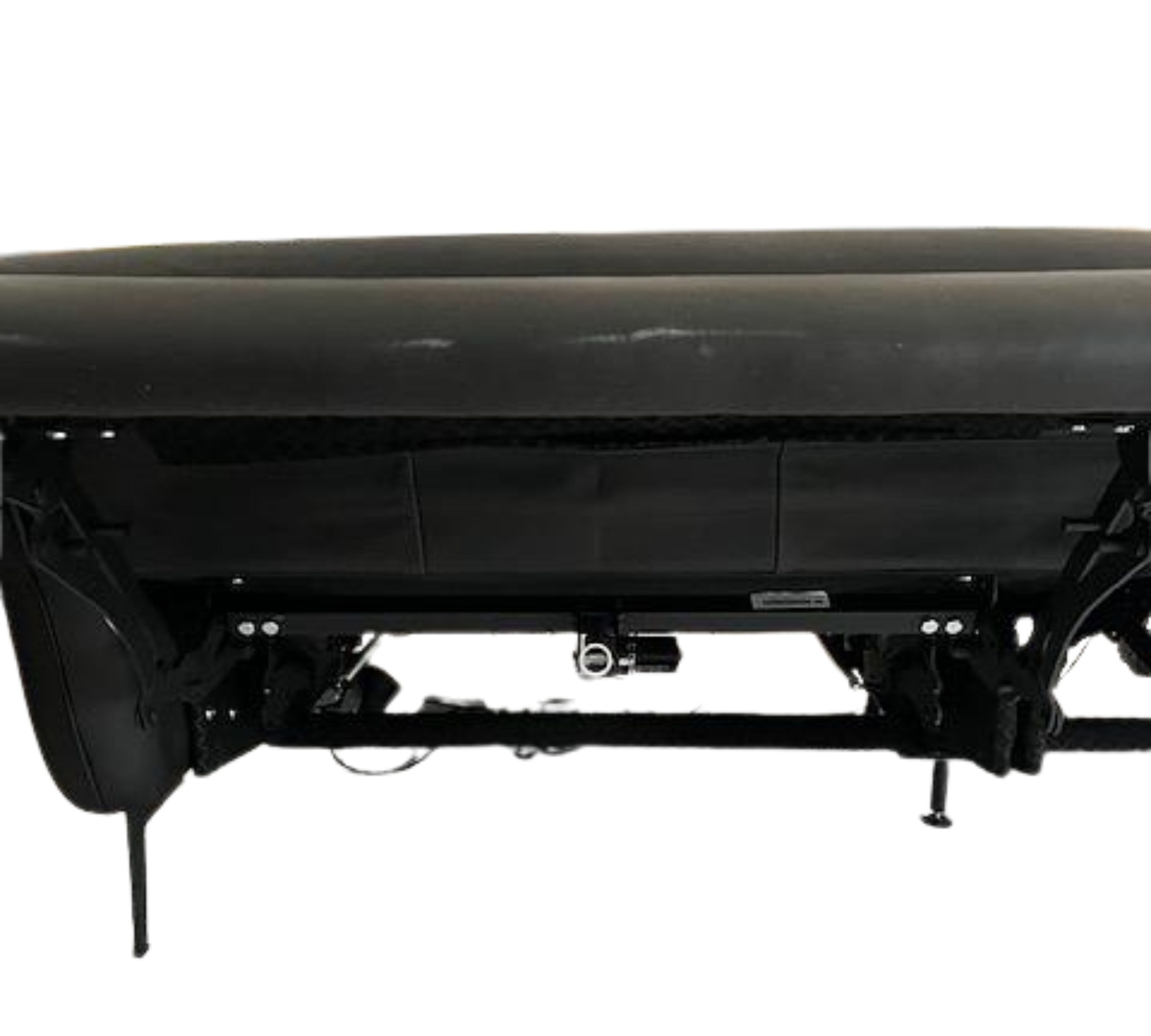 2-Sitzer Nappaleder Sofa mit elektr. Antrieb Schwarz