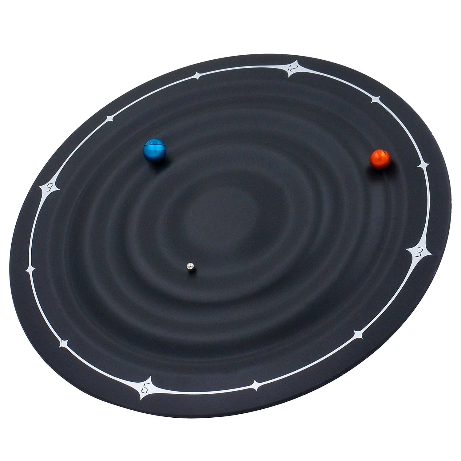 Wanduhr WT 7350 Galaxy Clock Kunststoff Schwarz