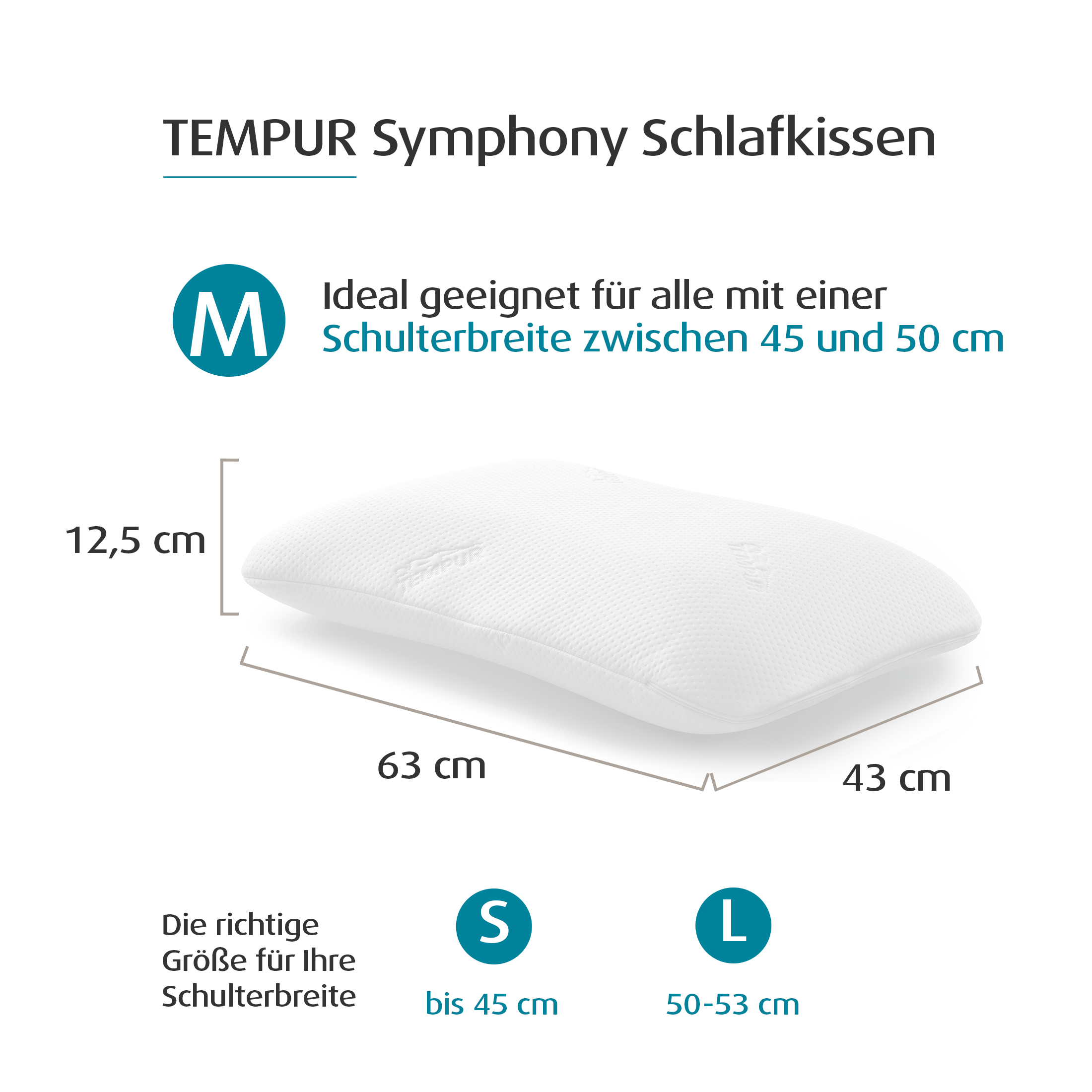 TEMPUR® Symphony ergonomisches Memory Foam in M