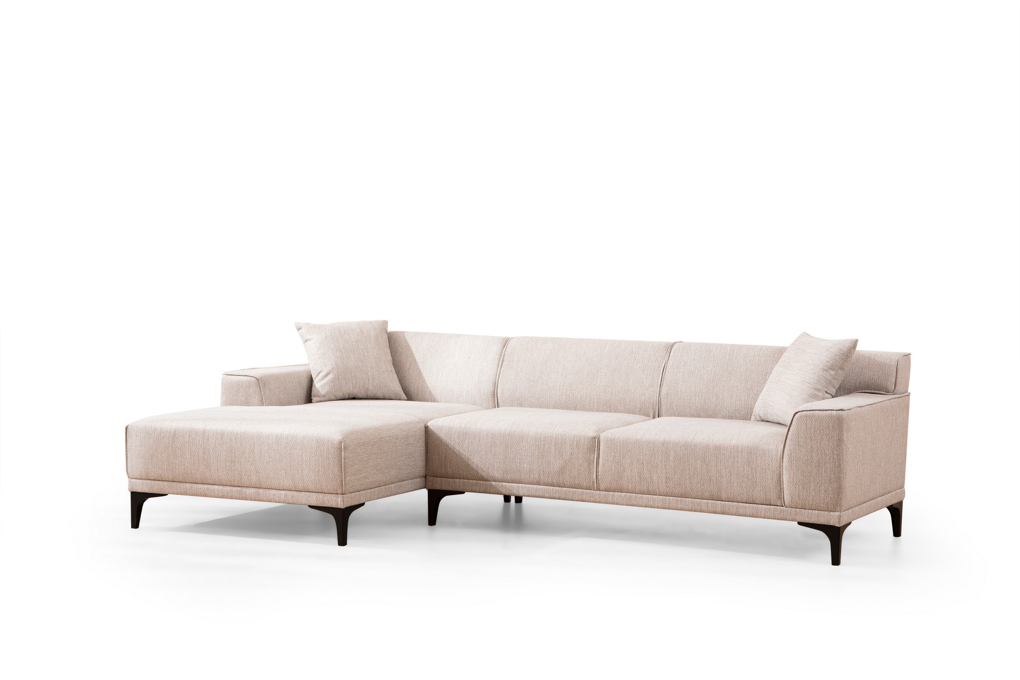 Petra L Corner Sofa White