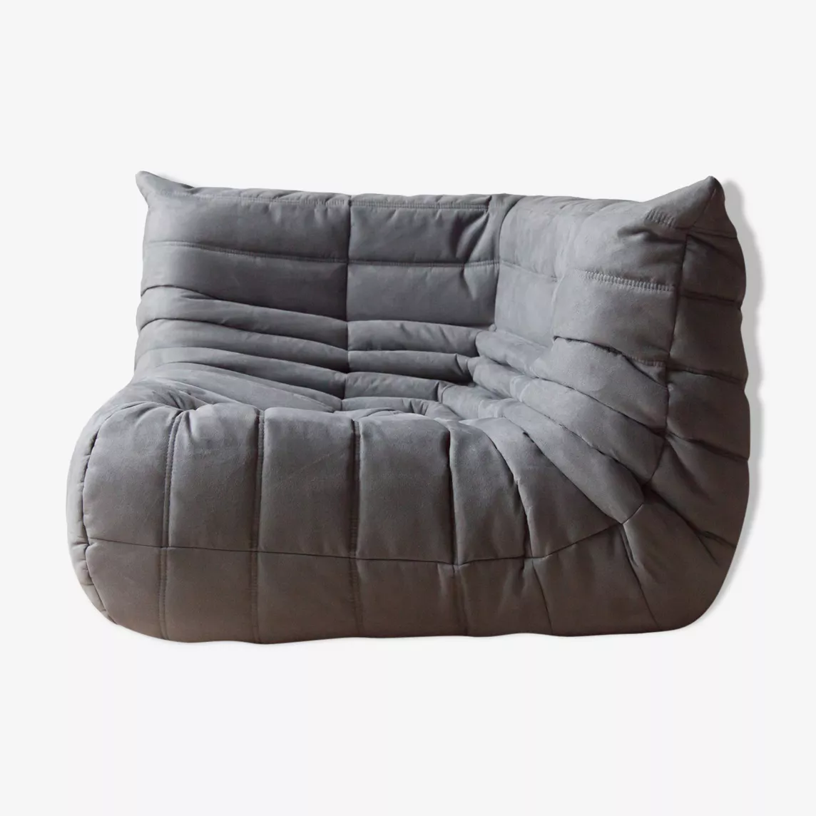 Togo Divano angolare Tessuto Grigio