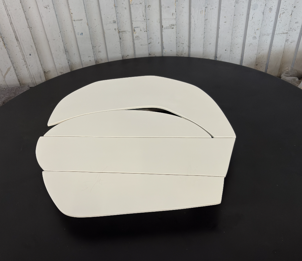 Wooden block wall decor Off-White