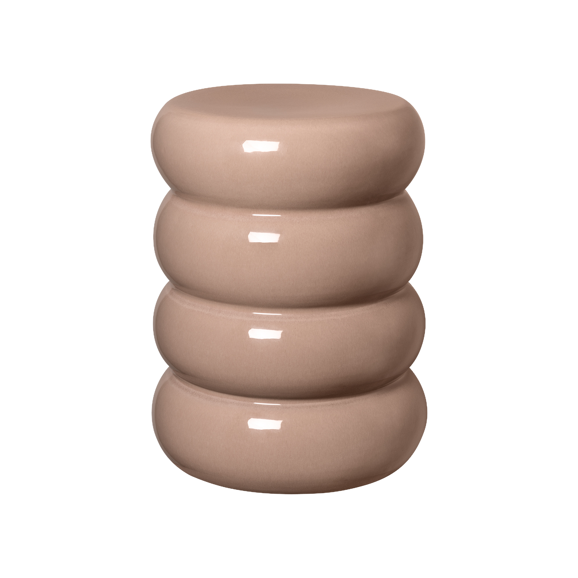 Toru Keramik Hocker Rund Fungi