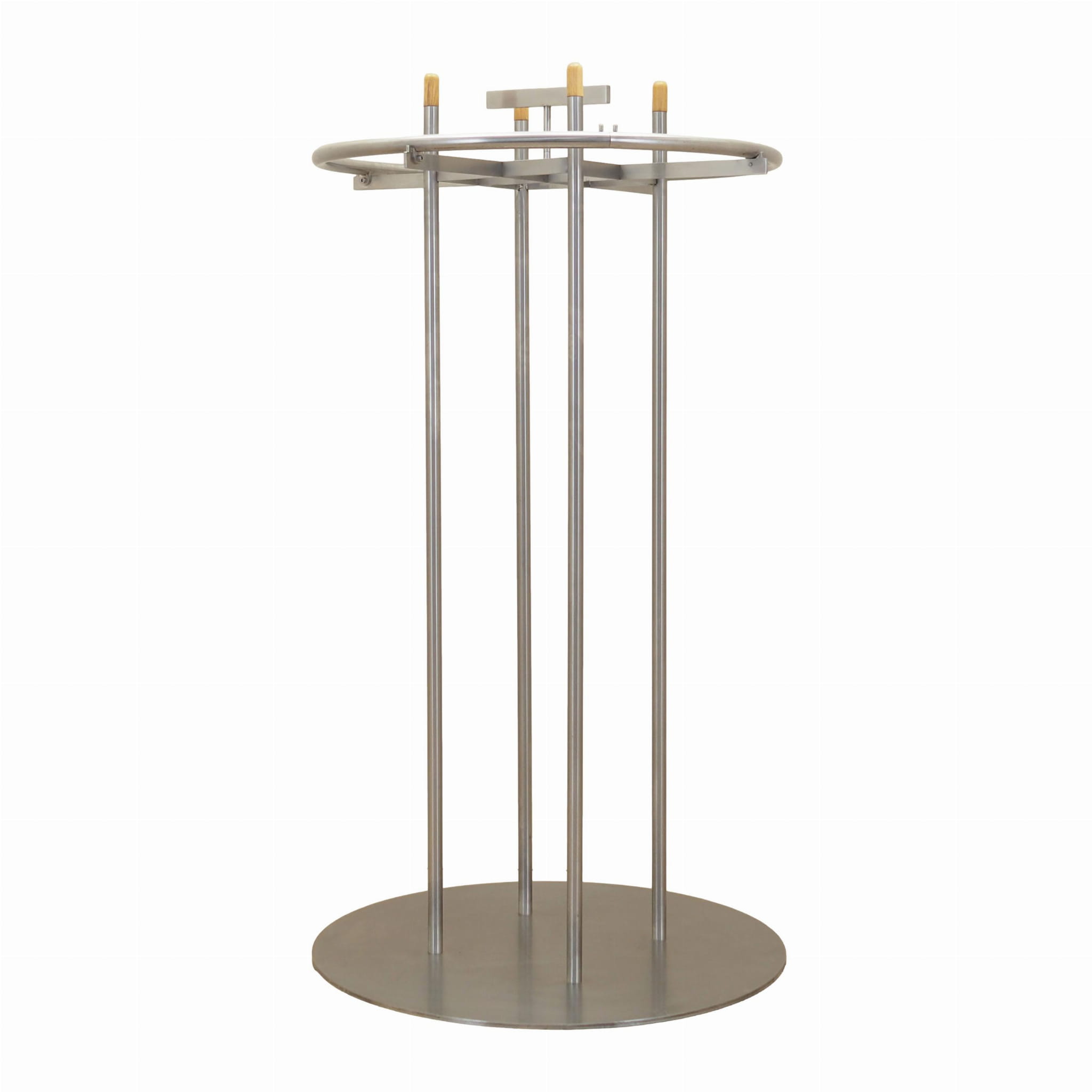 Vintage coat rack metal silver 1990s