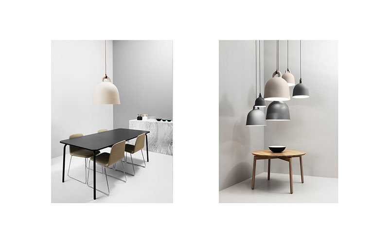 Bell Pendelleuchte 1-flammig Metall Grau