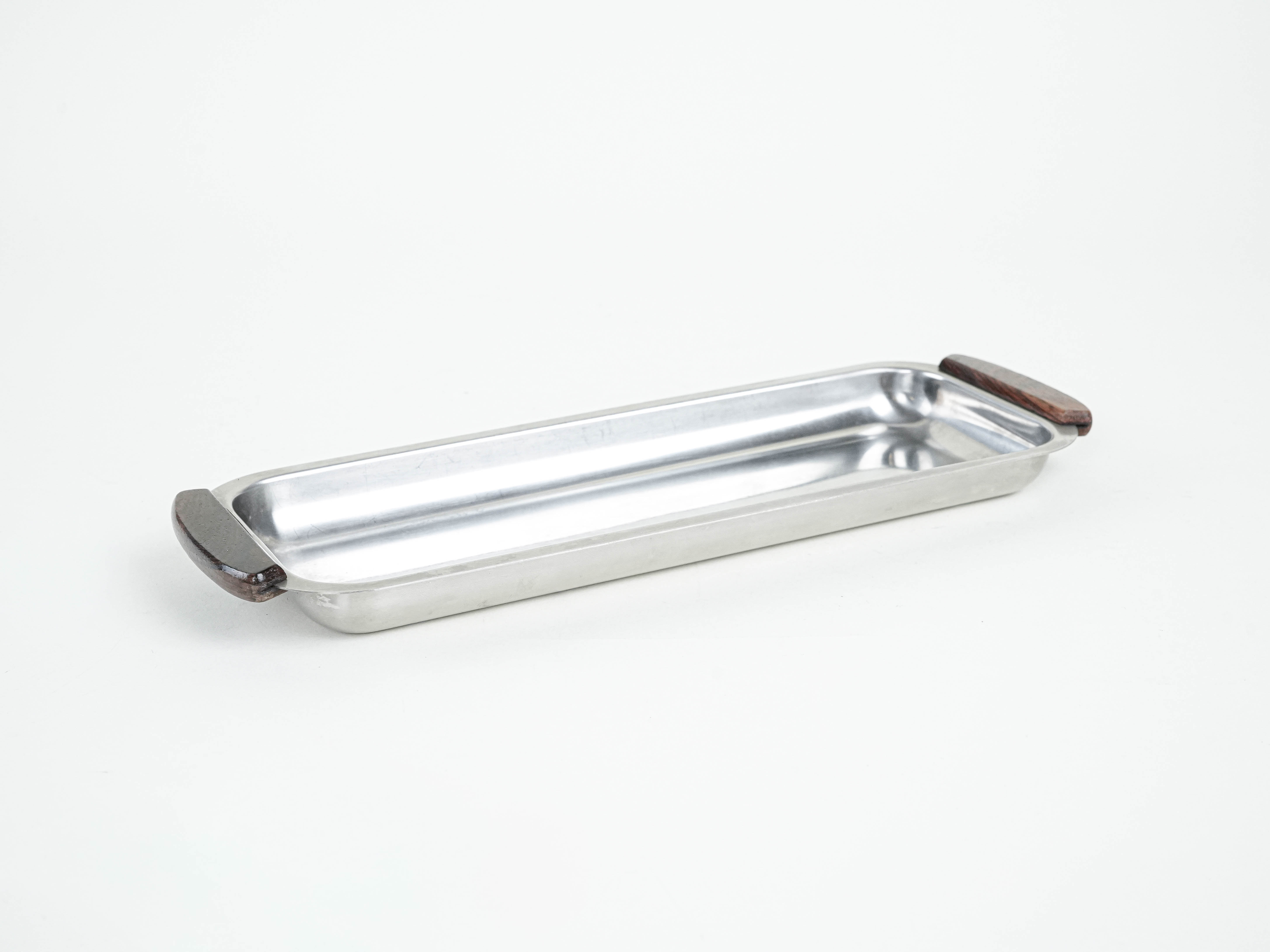 Stainless steel tray 1970s