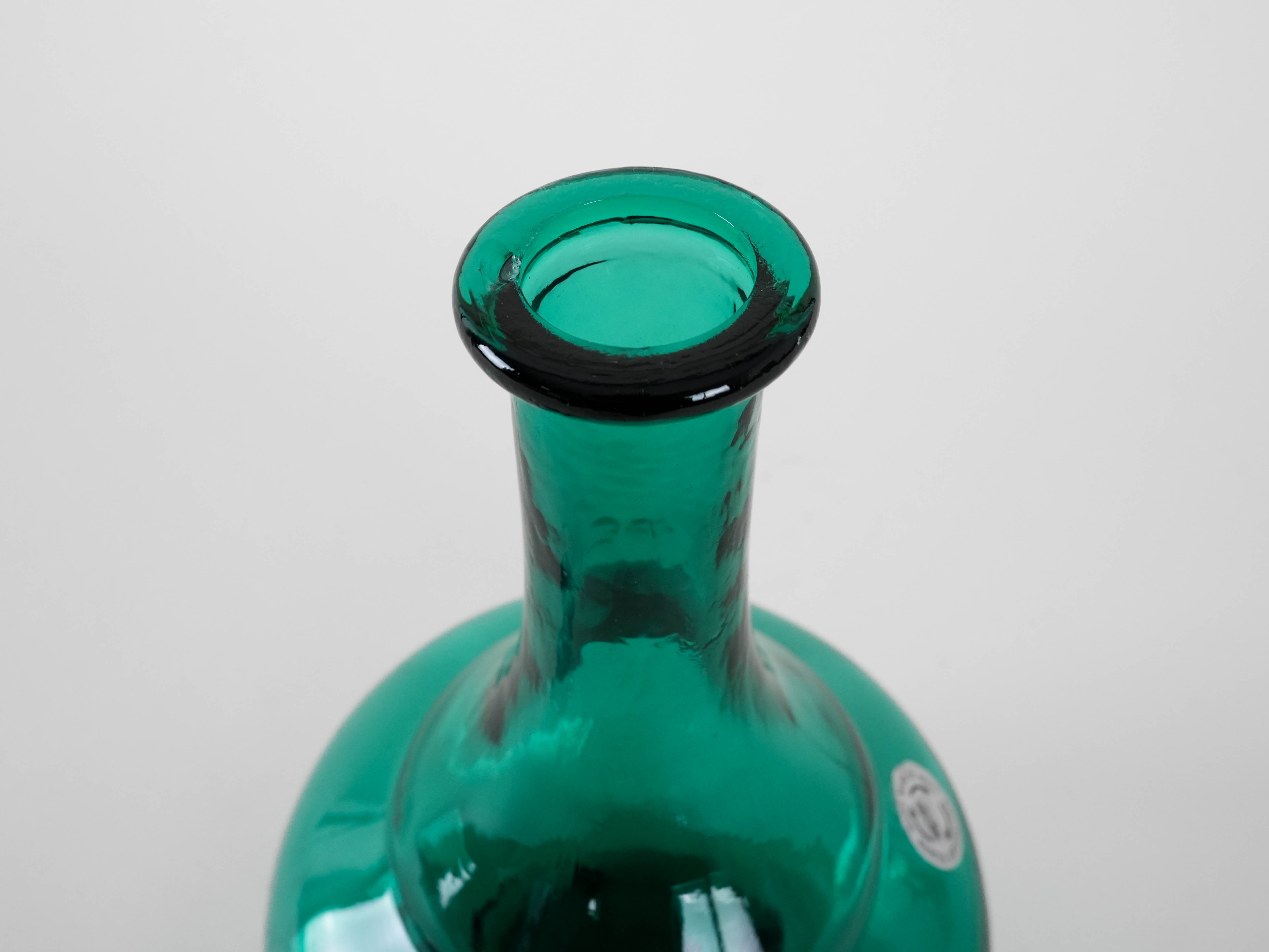 Glass carafe Green 1990s