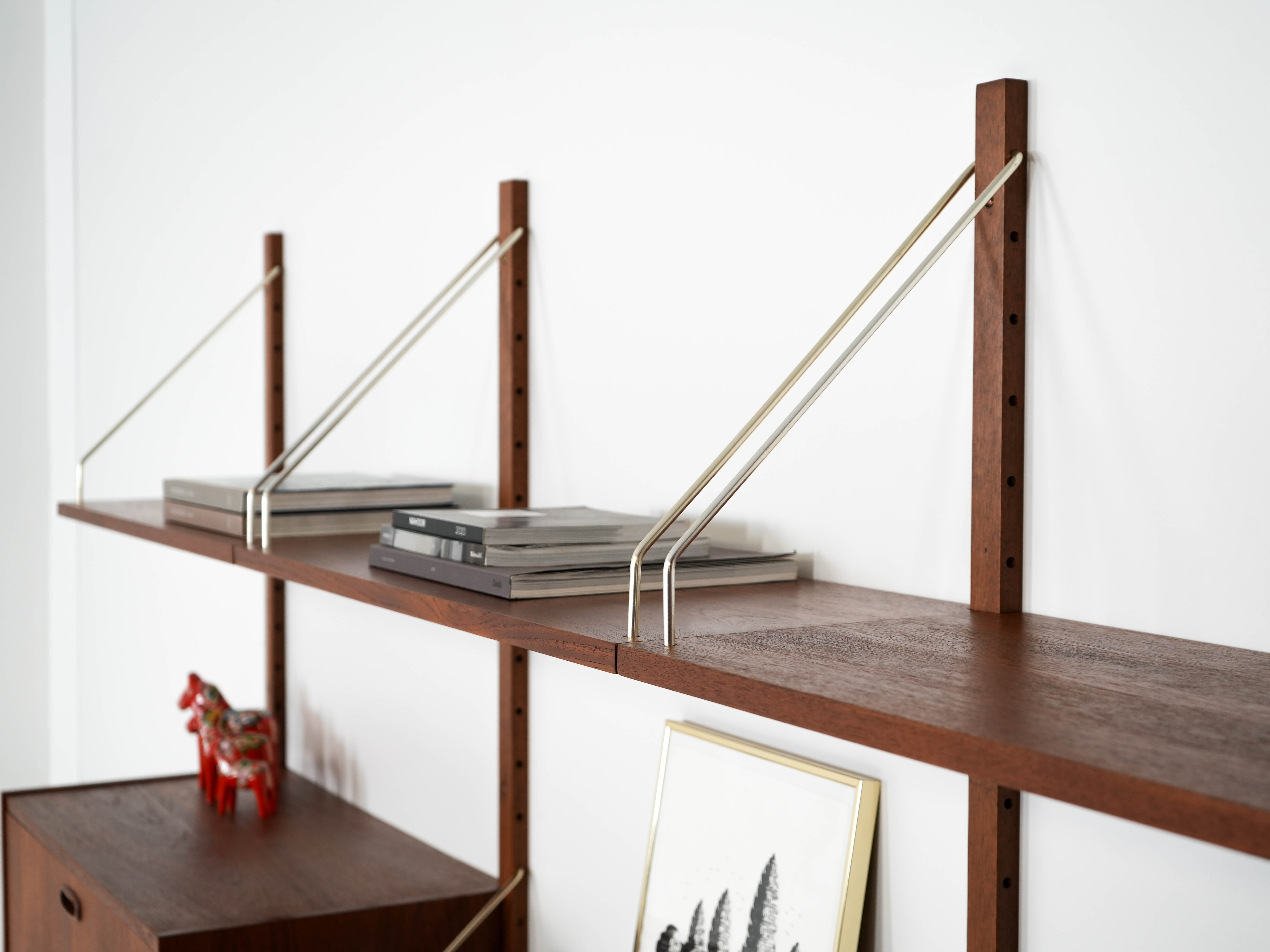 Shelving unit teak 1960s
