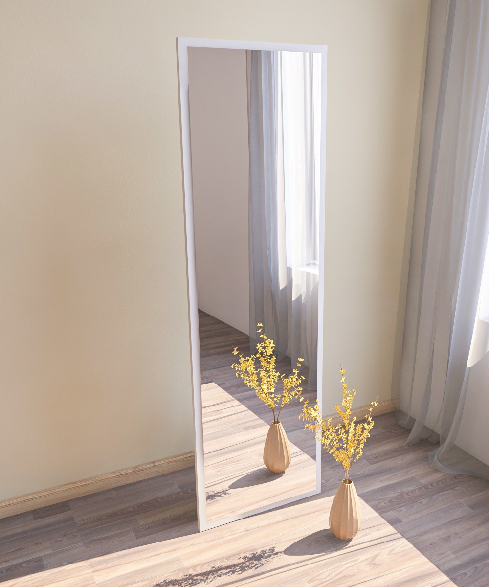 Tessa Standing Mirror White 50cm x 160cm