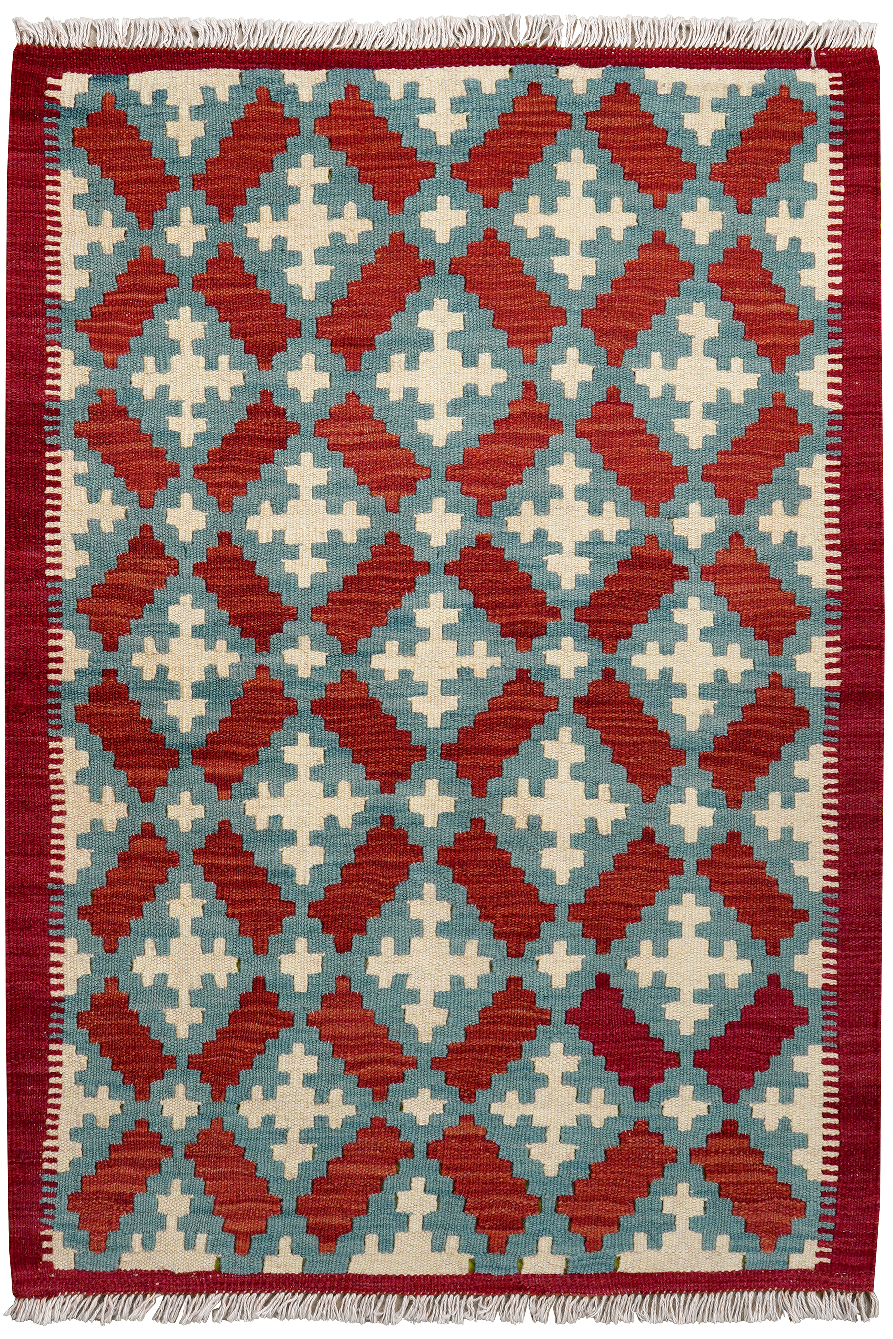 Kilim Gashgai Teppich Wolle Mehrfarbig