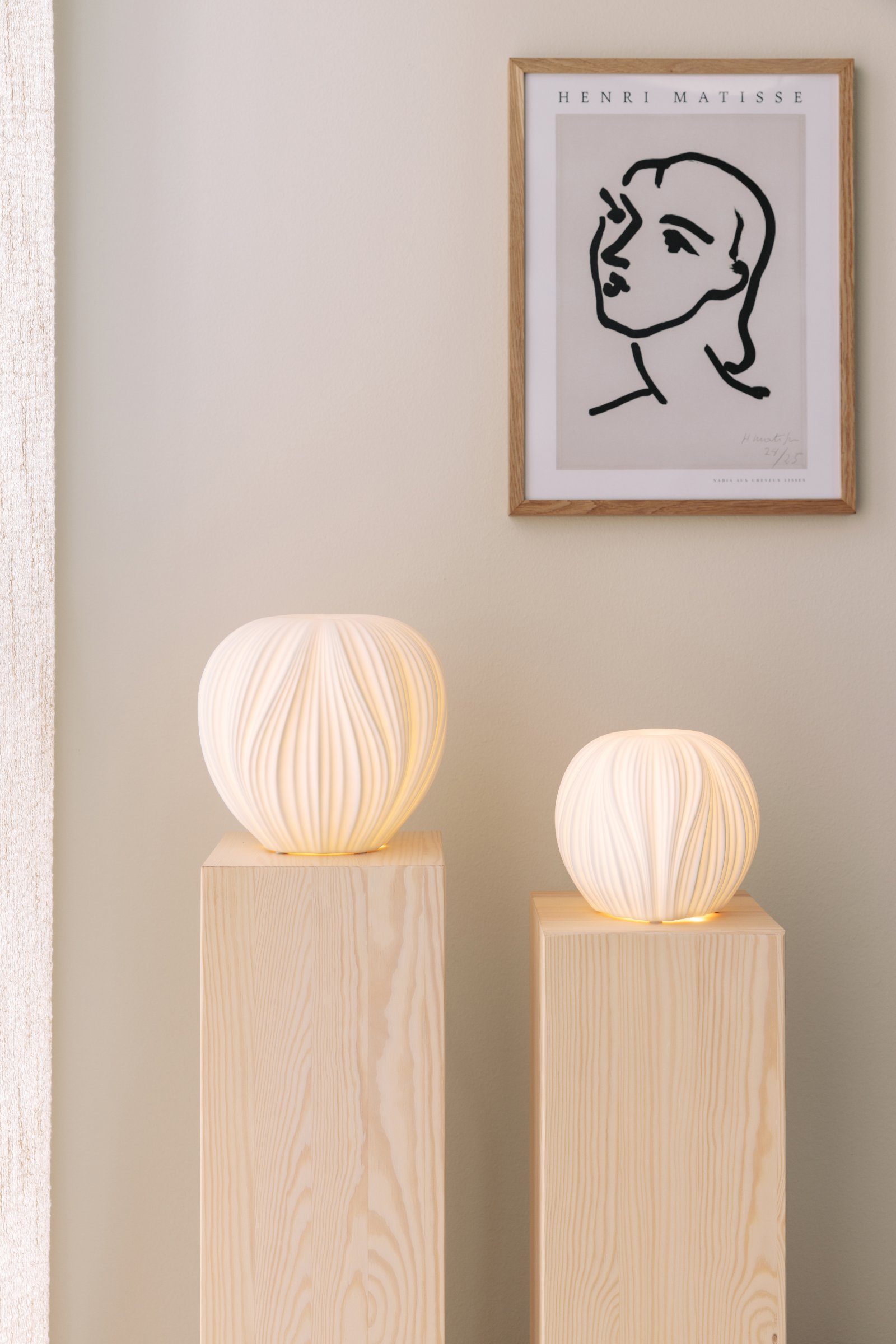 Milo Table Lamp Ceramic White Ø 16cm