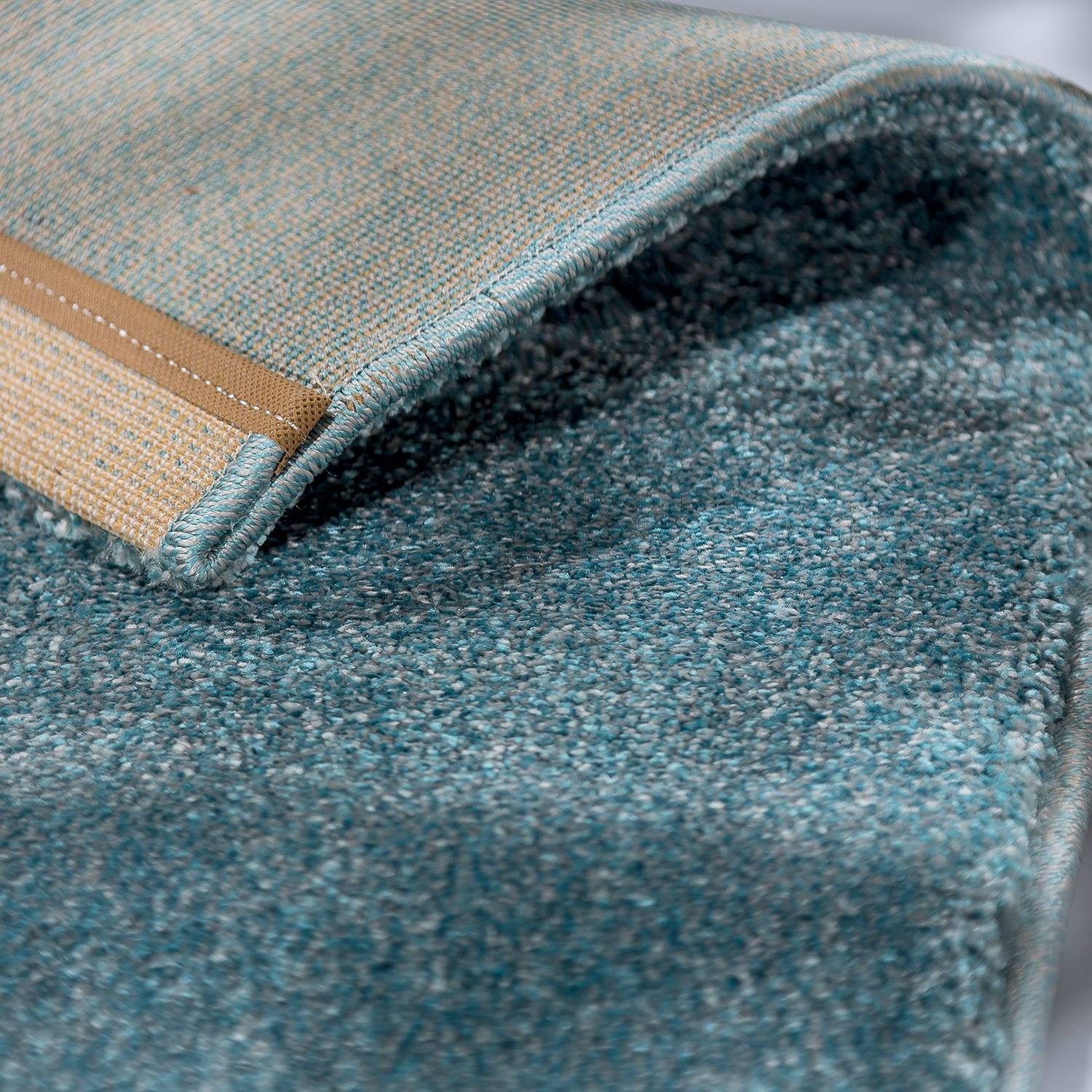 High-pile carpet Pure fabric Turquoise 80 x 150 cm