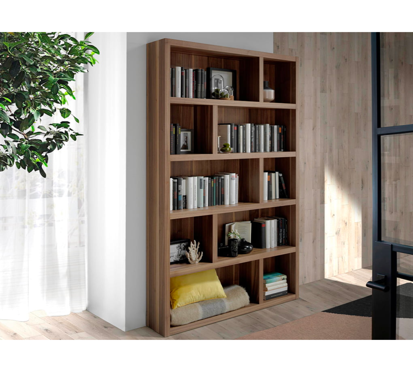 Shelf Walnut Wood Brown