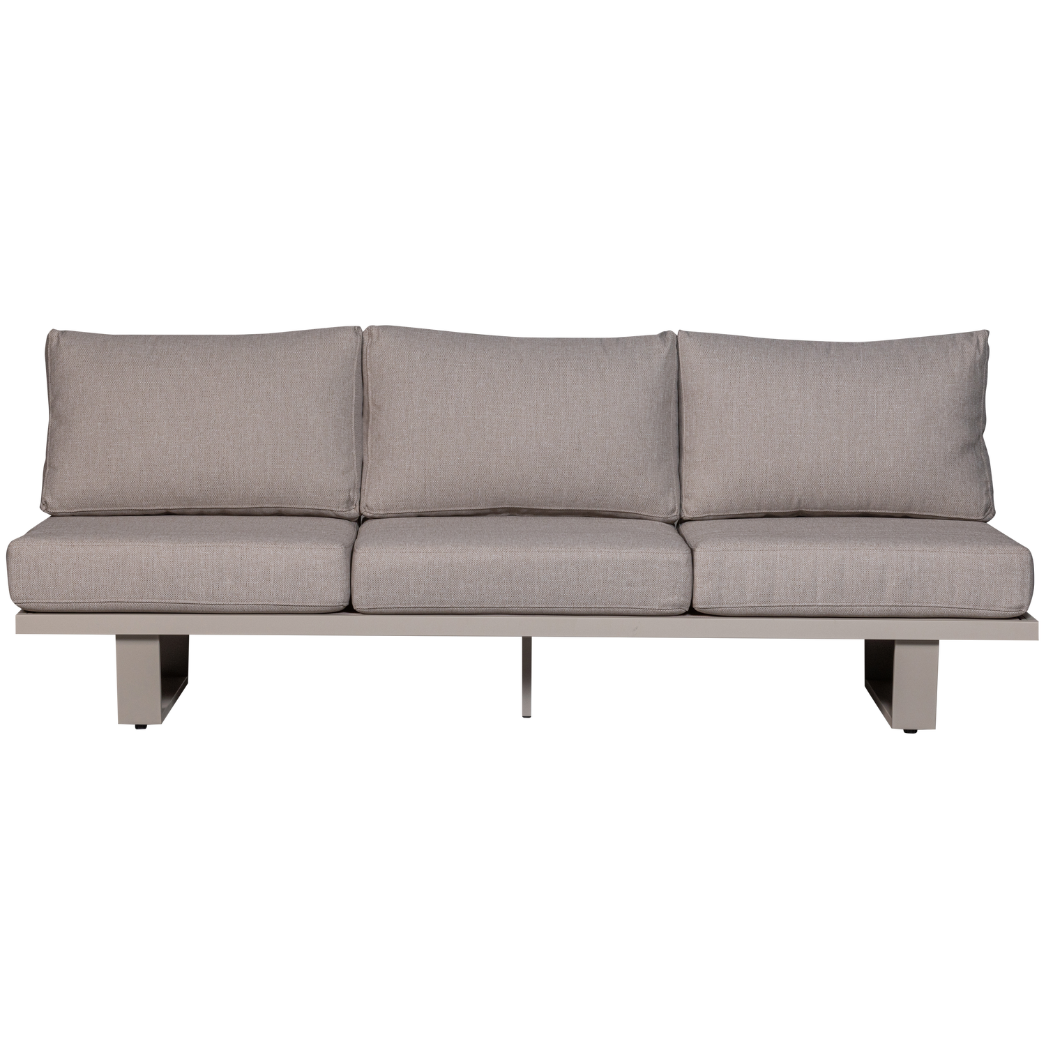Bear 3-seater garden sofa aluminium grey