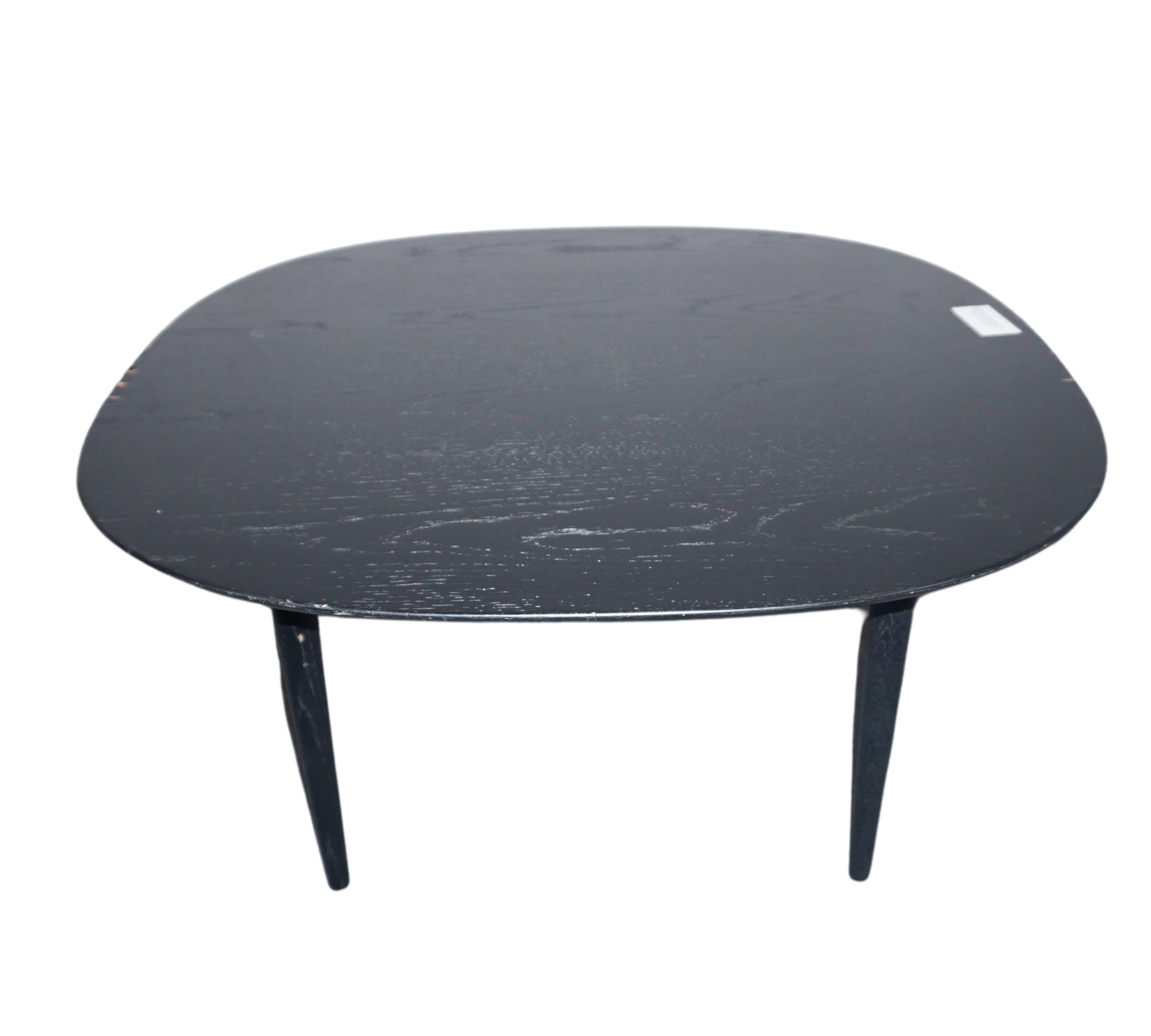 Lunar Couchtisch Holz Schwarz Ø80cm