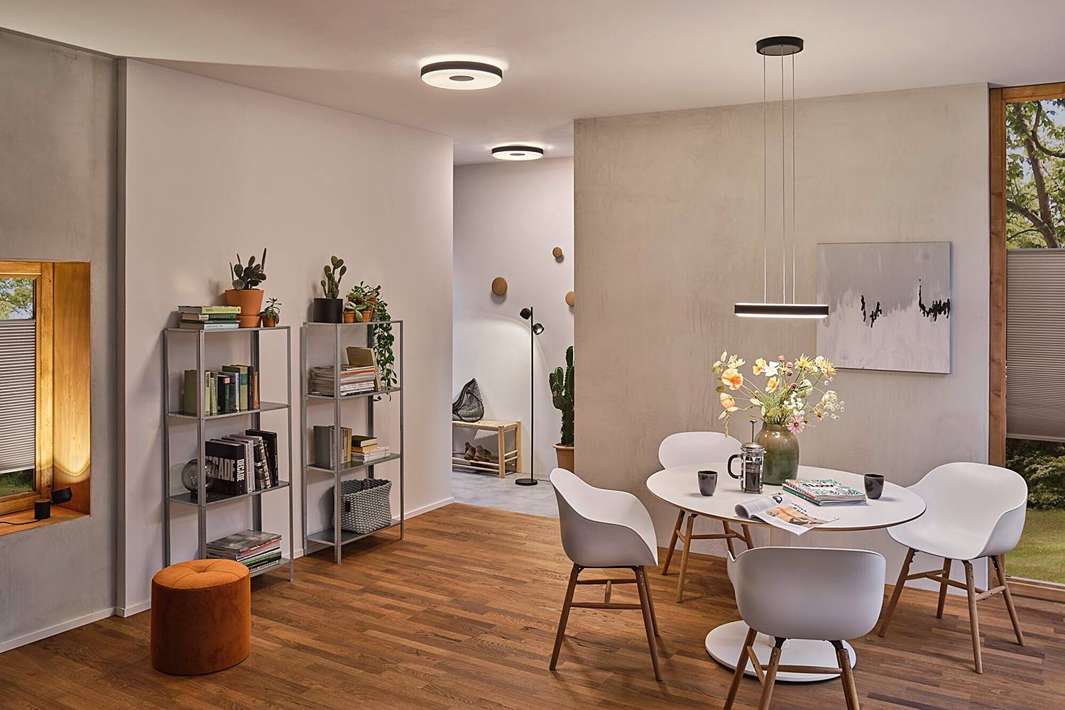 Pendant lamp Puric Pane Wire ZB Round Aluminum