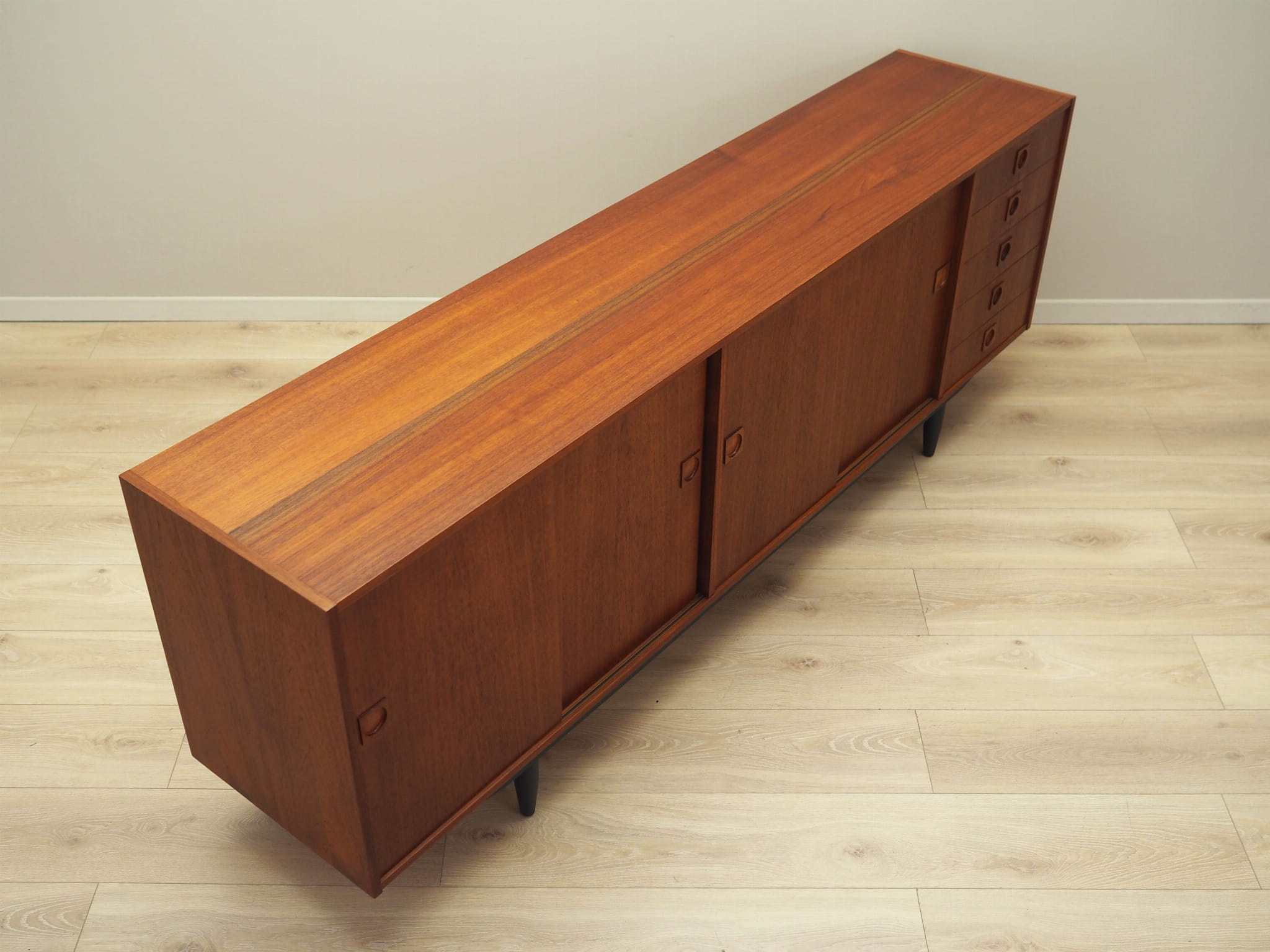 Vintage Sideboard Teakholz Braun 1960er Jahre