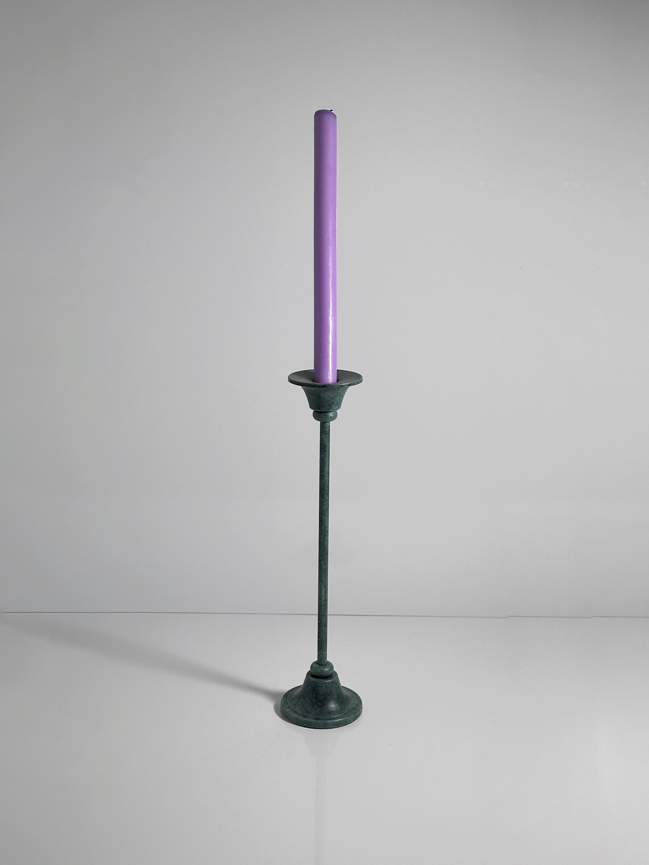 Vintage candlestick metal 1980s